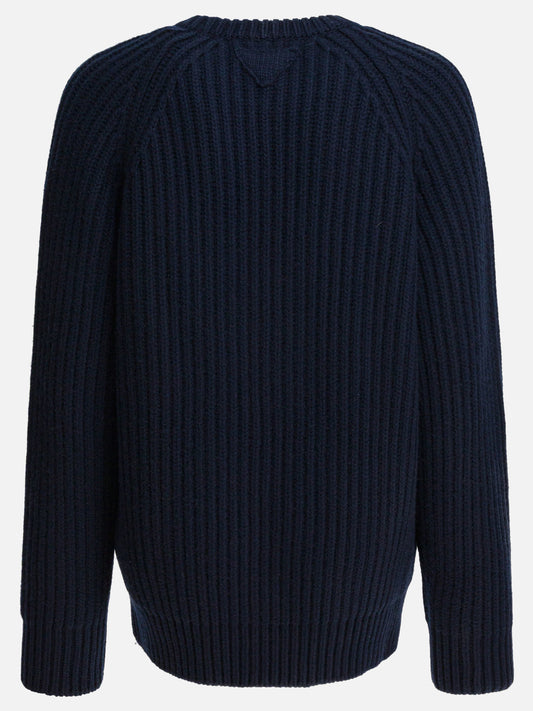 Crewneck sweaters Solid colour  Blue - Prada Women | PDP | VIETTI Online Store | 2
