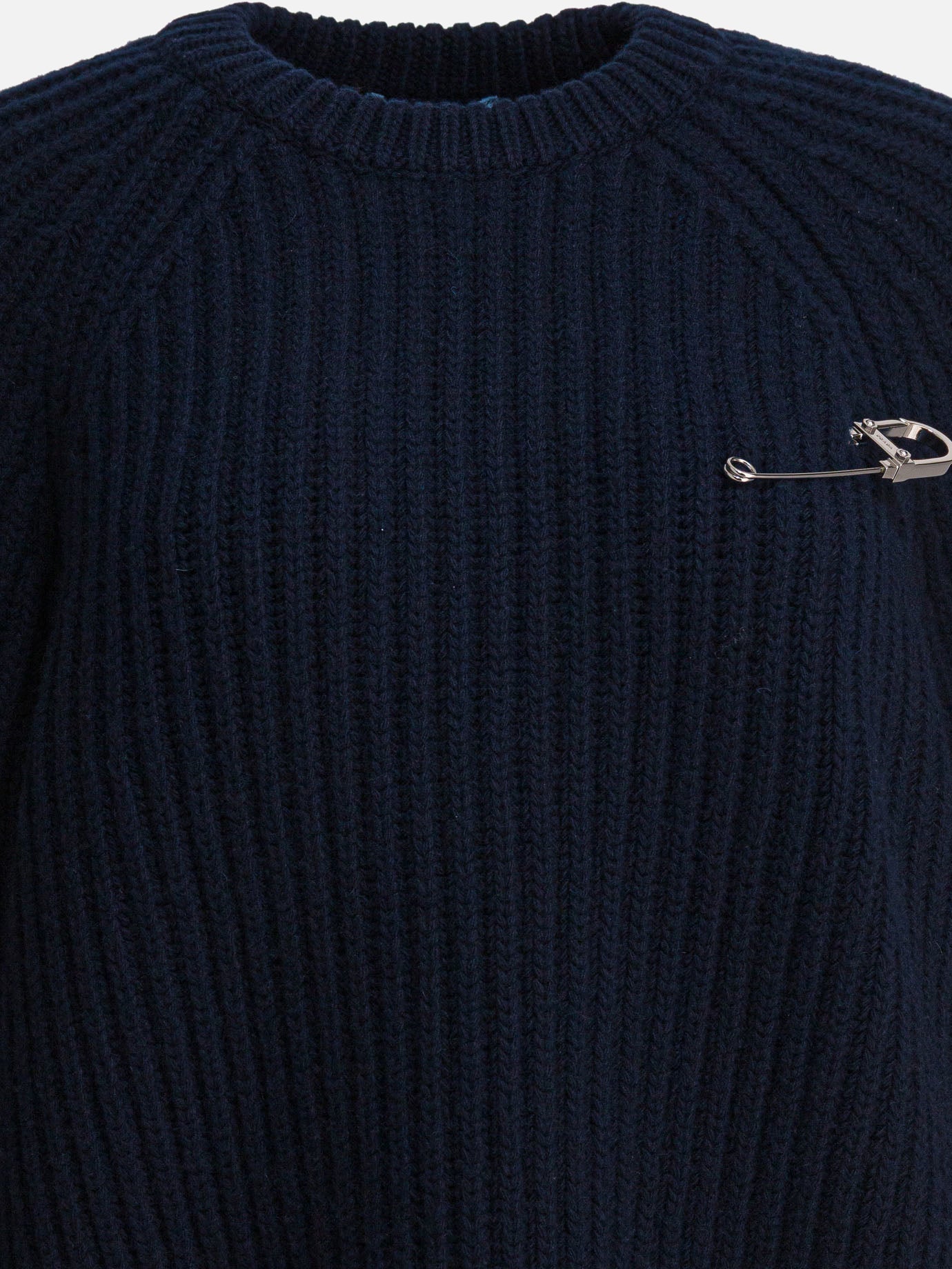 Crewneck sweaters Solid colour  Blue - Prada Women | PDP | VIETTI Online Store | thumbnail_3