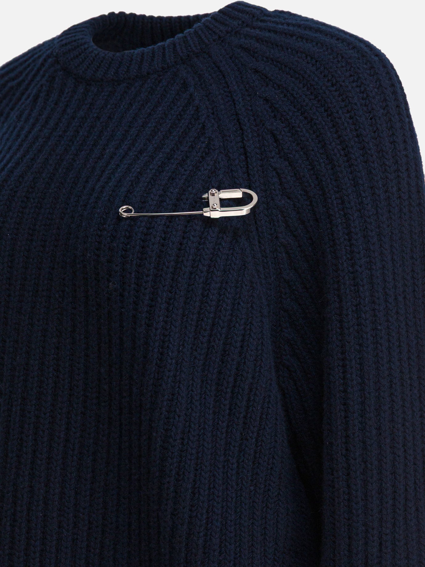 Crewneck sweaters Solid colour  Blue - Prada Women | PDP | VIETTI Online Store | thumbnail_4