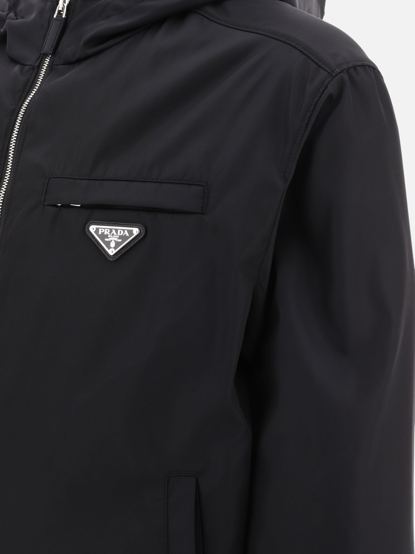 Windbreakers Logo  Black - Prada Men | PDP | VIETTI Online Store | Zoom-Modal_4
