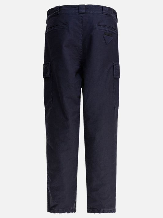 Cargo & parachute trousers Solid colour  Blue - Prada Men | PLP | VIETTI Online Store | 2
