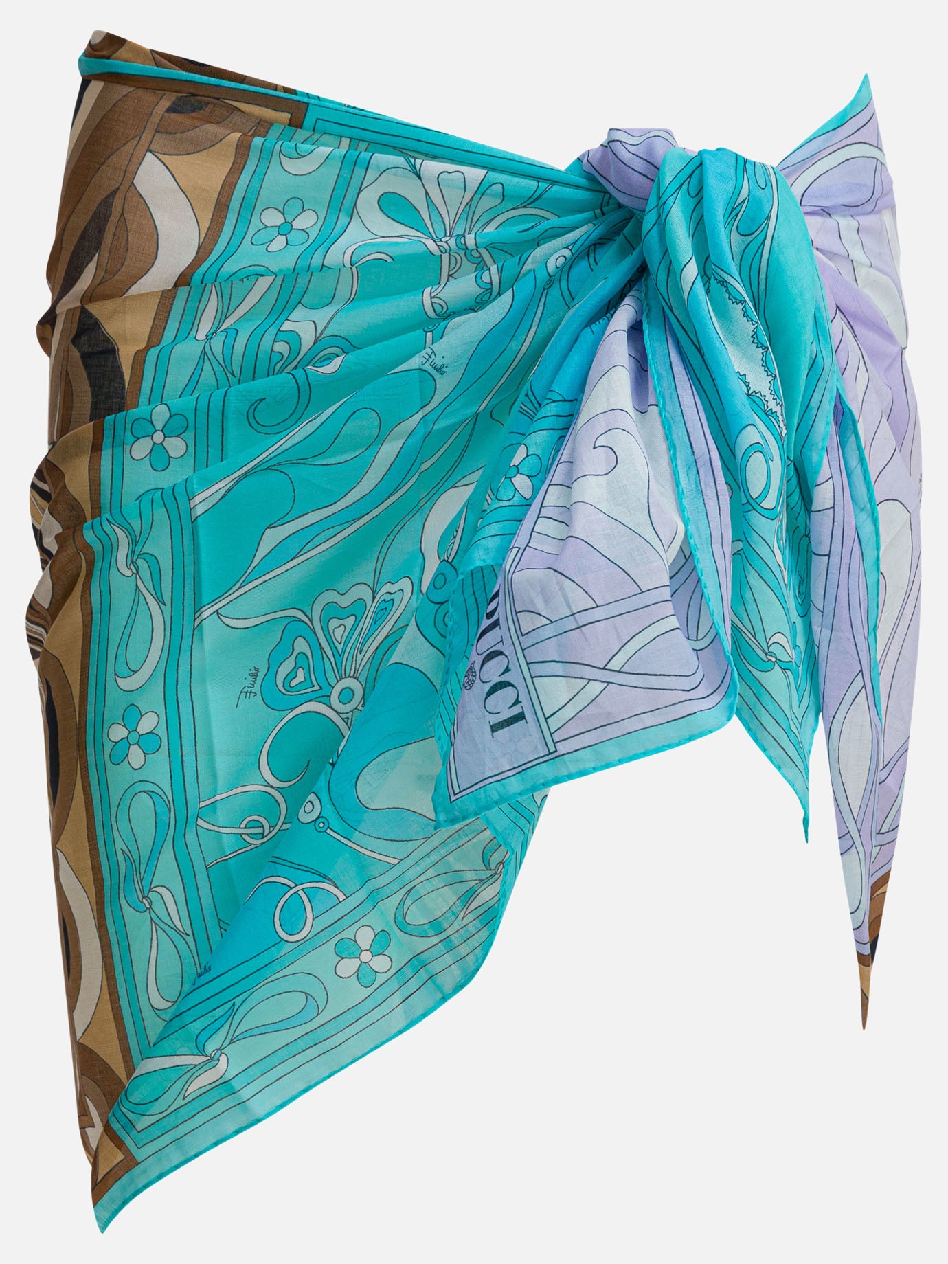 Beach dresses Graphics  Light blue - Pucci Women | PDP | VIETTI Online Store | Zoom-Modal
