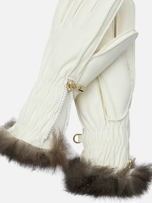 Sport gloves 100% leather  White - Restelli Women | PLP | VIETTI Online Store | 2
