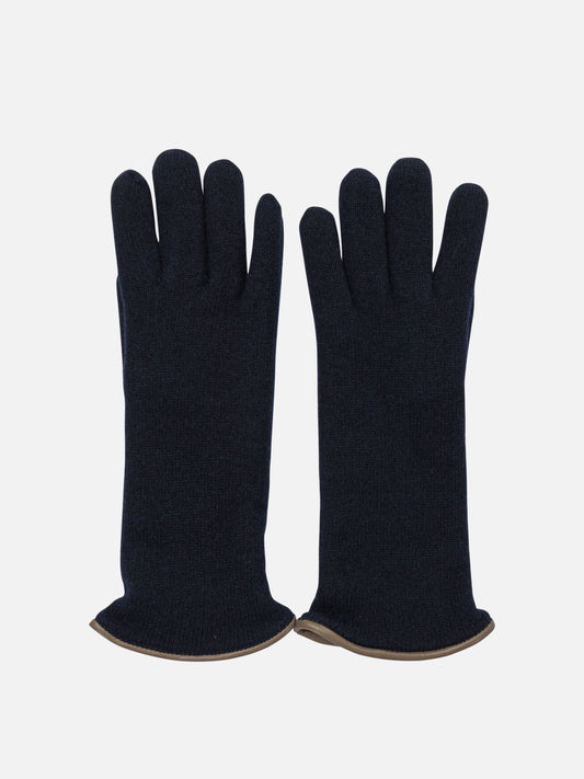 Casual gloves 100% cashmere  Blue - Restelli Women | PLP | VIETTI Online Store 
