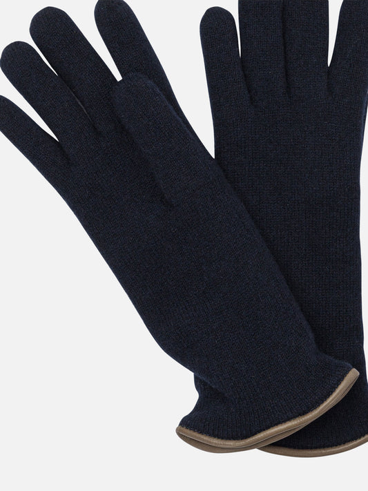 Casual gloves 100% cashmere  Blue - Restelli Women | PLP | VIETTI Online Store | 2
