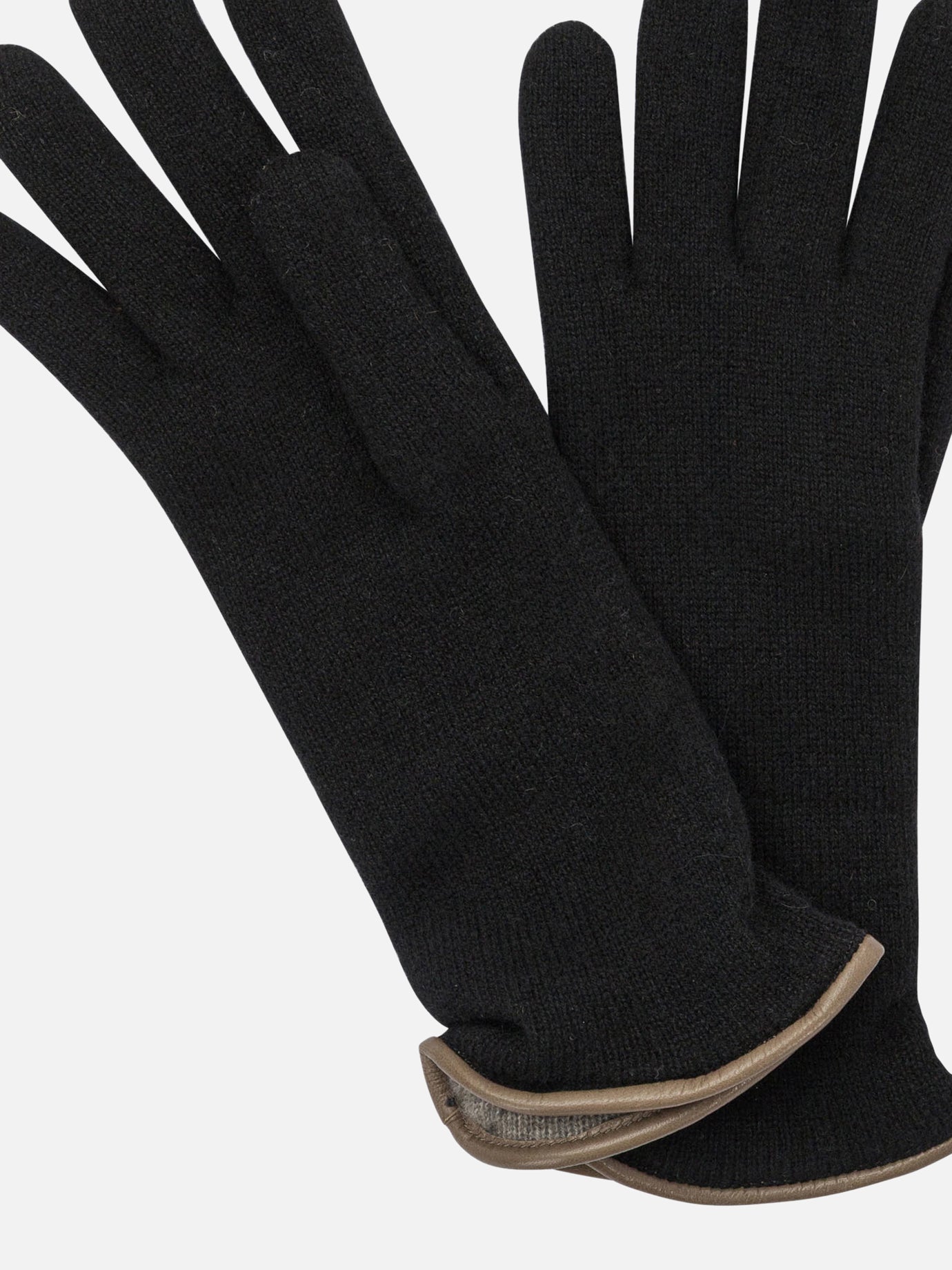 Casual gloves 100% cashmere  Black - Restelli Women | PDP | VIETTI Online Store | Zoom-Modal_2
