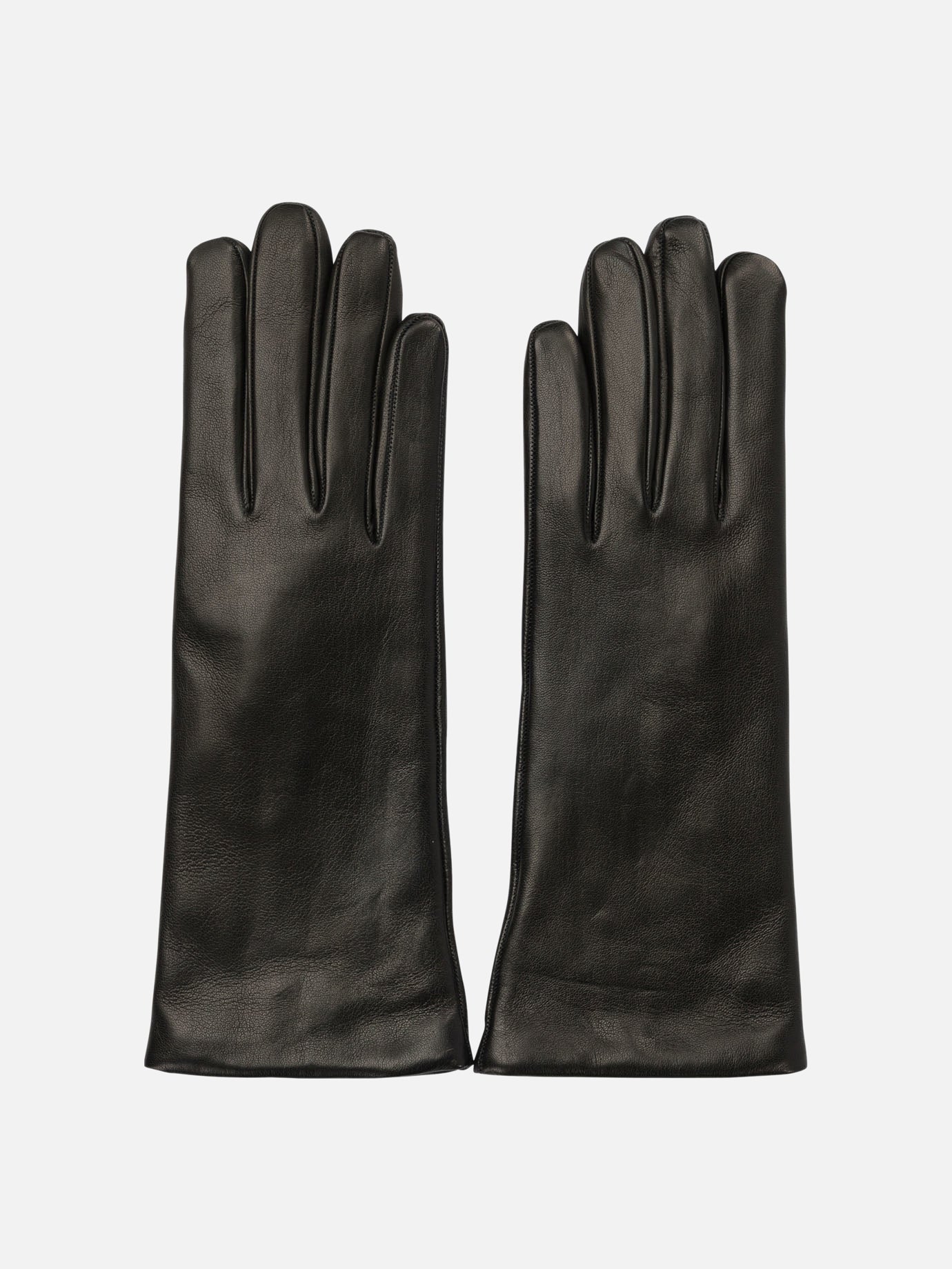 Casual gloves 100% leather - 100% cashmere  Black - Restelli Women | PDP | VIETTI Online Store | thumbnail