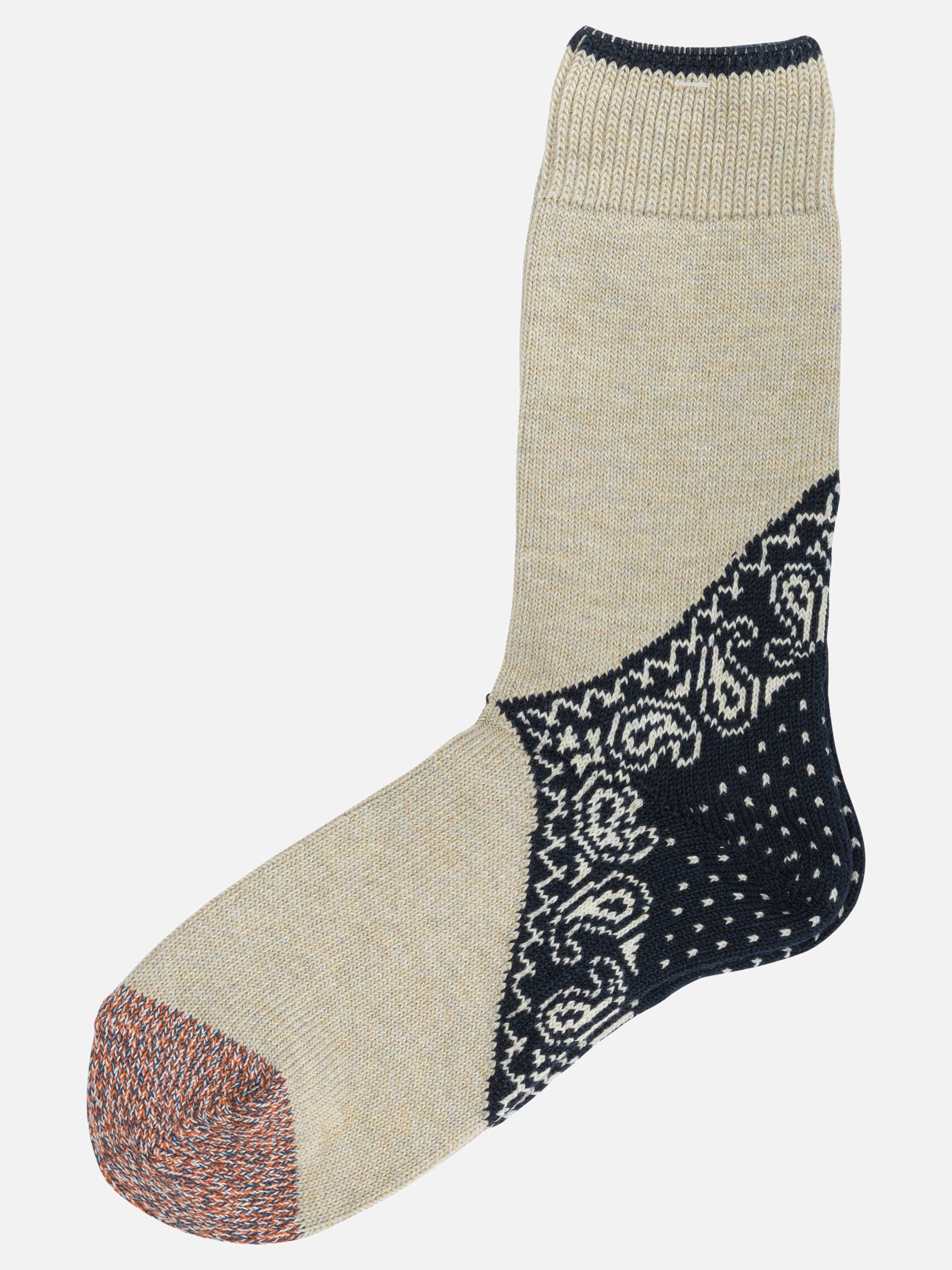 Classic socks 70% cotton 30% acrylic  Beige - KAPITAL Men | PDP | VIETTI Online Store | Zoom-Modal

