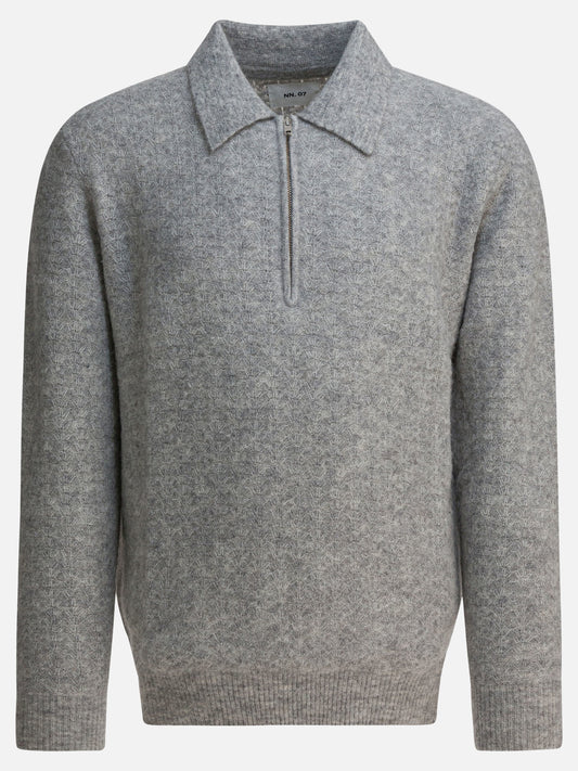 Polo sweater Solid colour  Grey - NN.07 Men | PDP | VIETTI Online Store 
