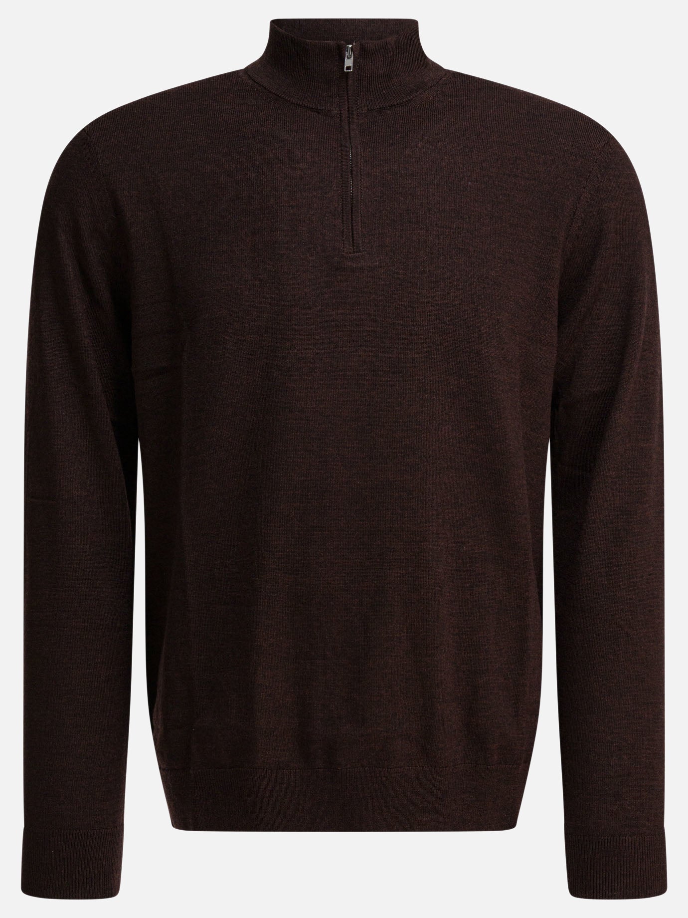 Half zip sweaters Solid colour  Brown - NN.07 Men | PDP | VIETTI Online Store | Zoom-Modal
