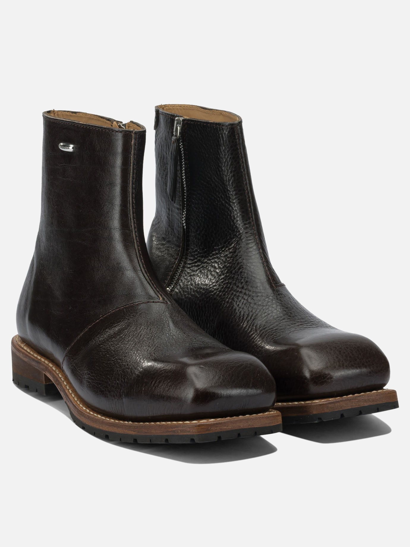 Zipped boots 100% leather - 100% rubber  Black - Our Legacy Men | PDP | VIETTI Online Store | Zoom-Modal_2
