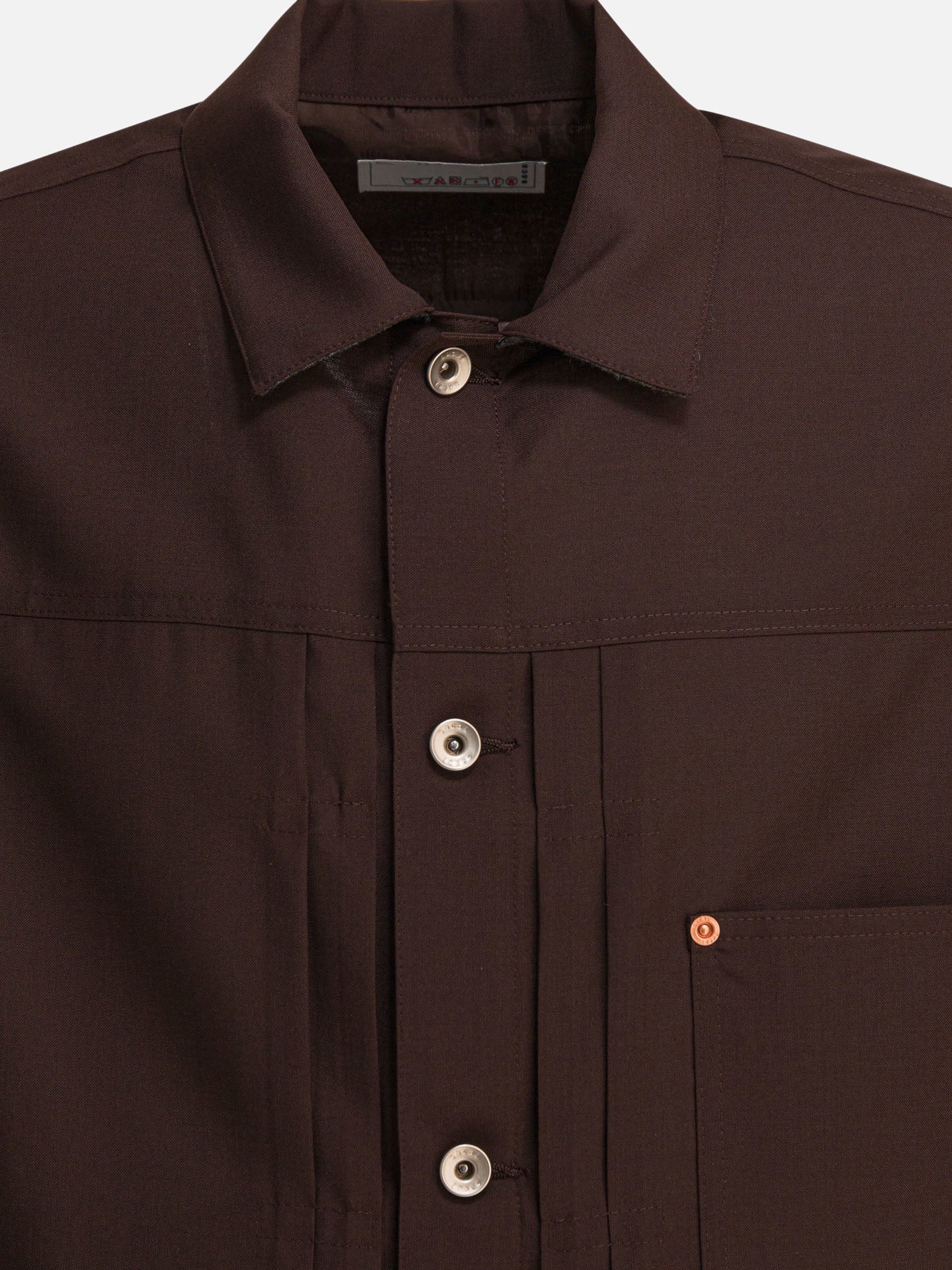 Overshirt jackets Solid colour  Brown - Sacai Men | PDP | VIETTI Online Store | Zoom-Modal_3
