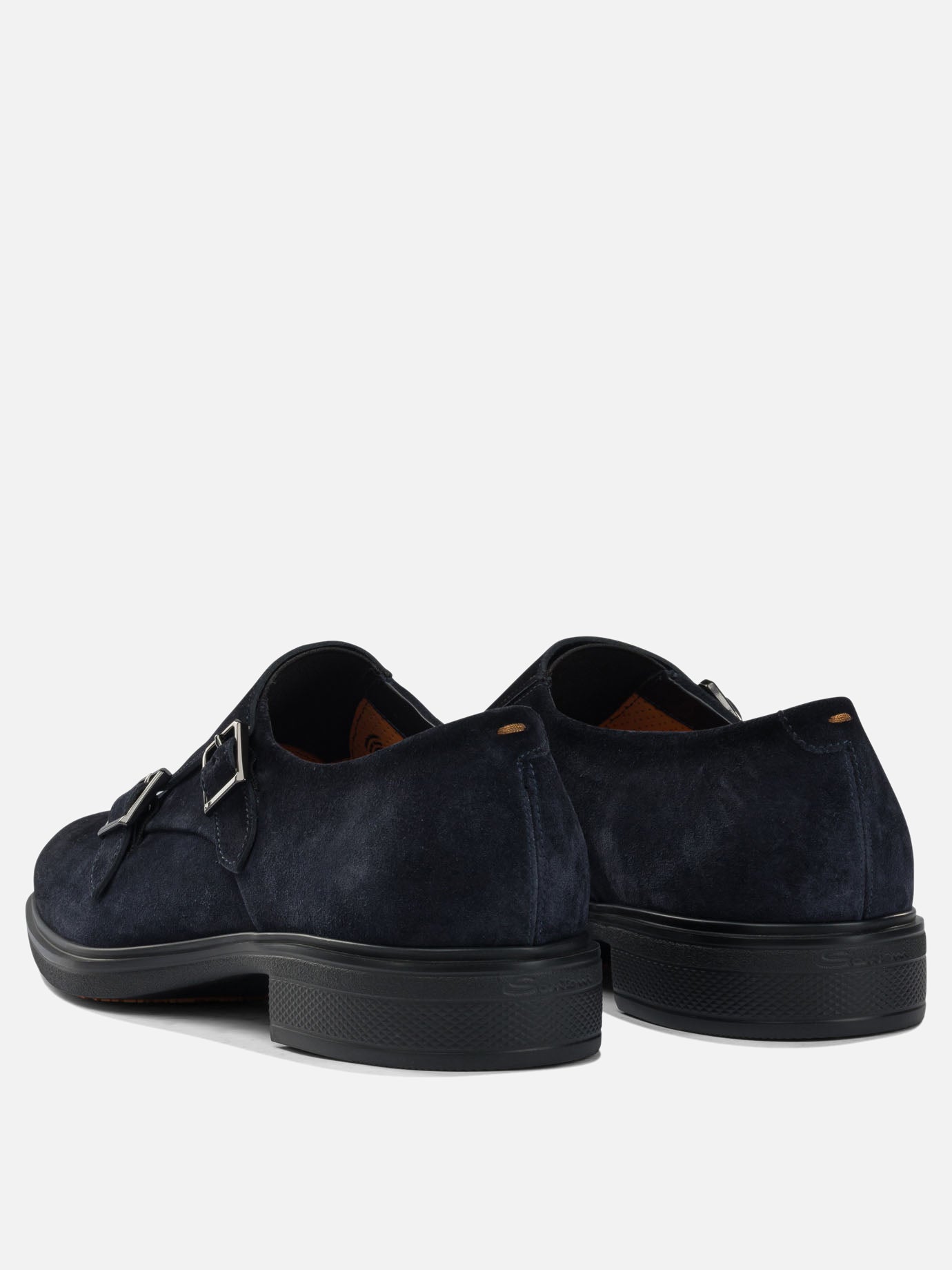 Loafers 100% suede - 100% rubber  Blue - Santoni Men | PDP | VIETTI Online Store | Zoom-Modal_4
