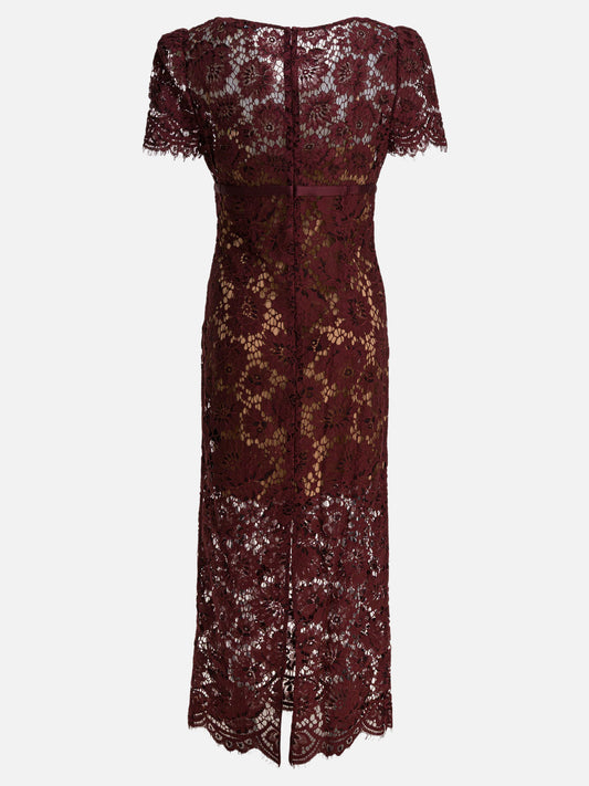 Midi dresses Solid colour  Bordeaux - Self-portrait Women | PDP | VIETTI Online Store | 2
