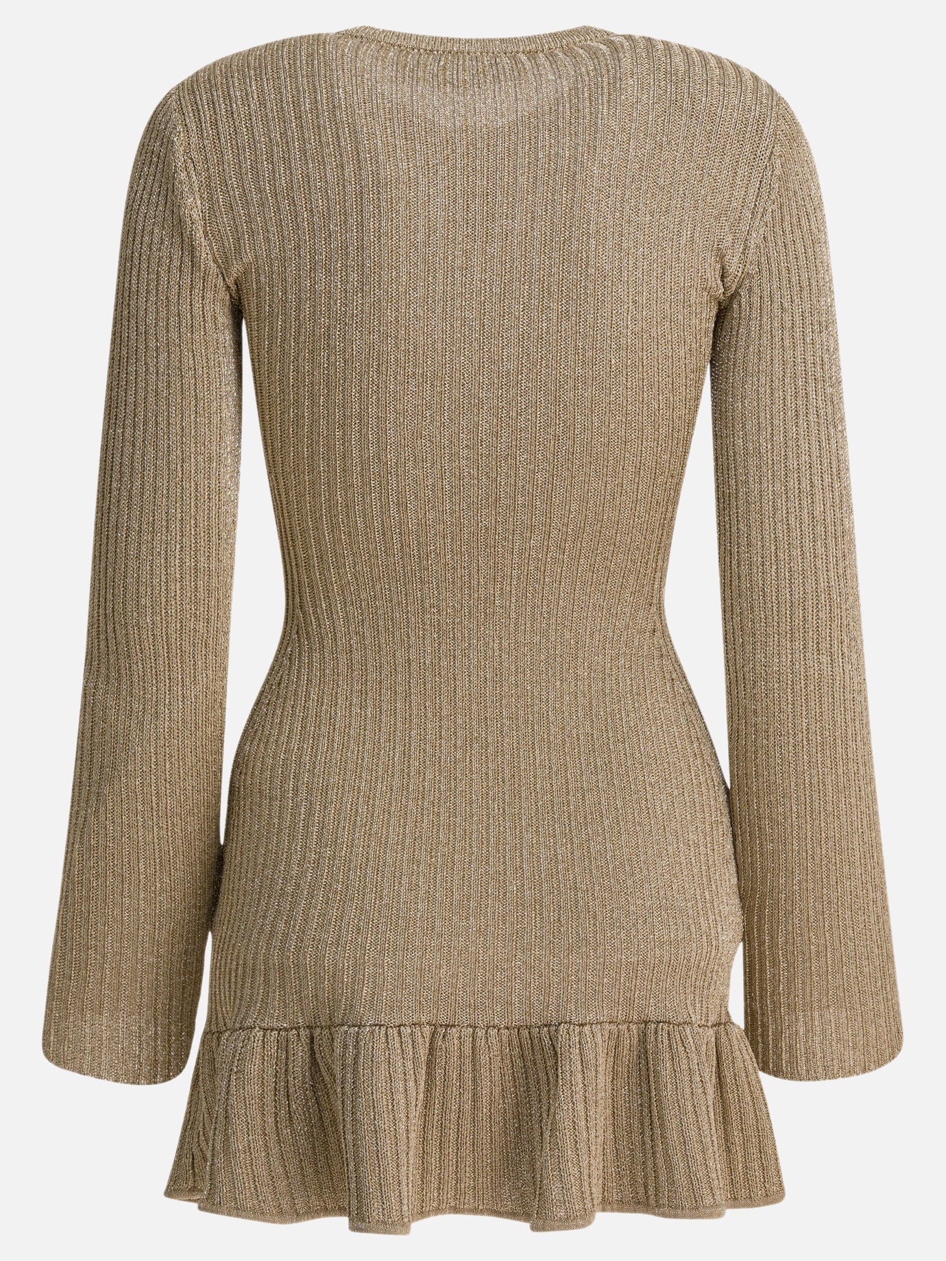 Mini dresses Solid colour  Gold - Self-portrait Women | PDP | VIETTI Online Store | thumbnail_2