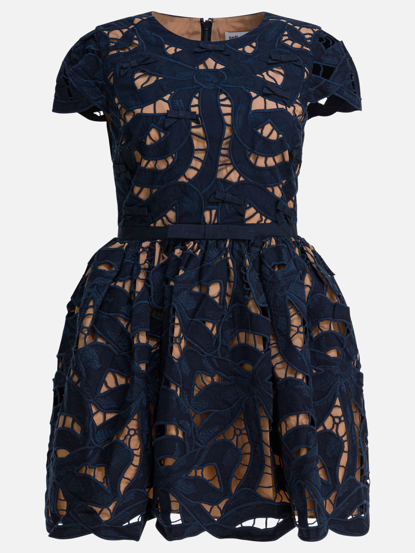 Mini dresses Solid colour  Blue - Self-portrait Women | PDP | VIETTI Online Store | thumbnail