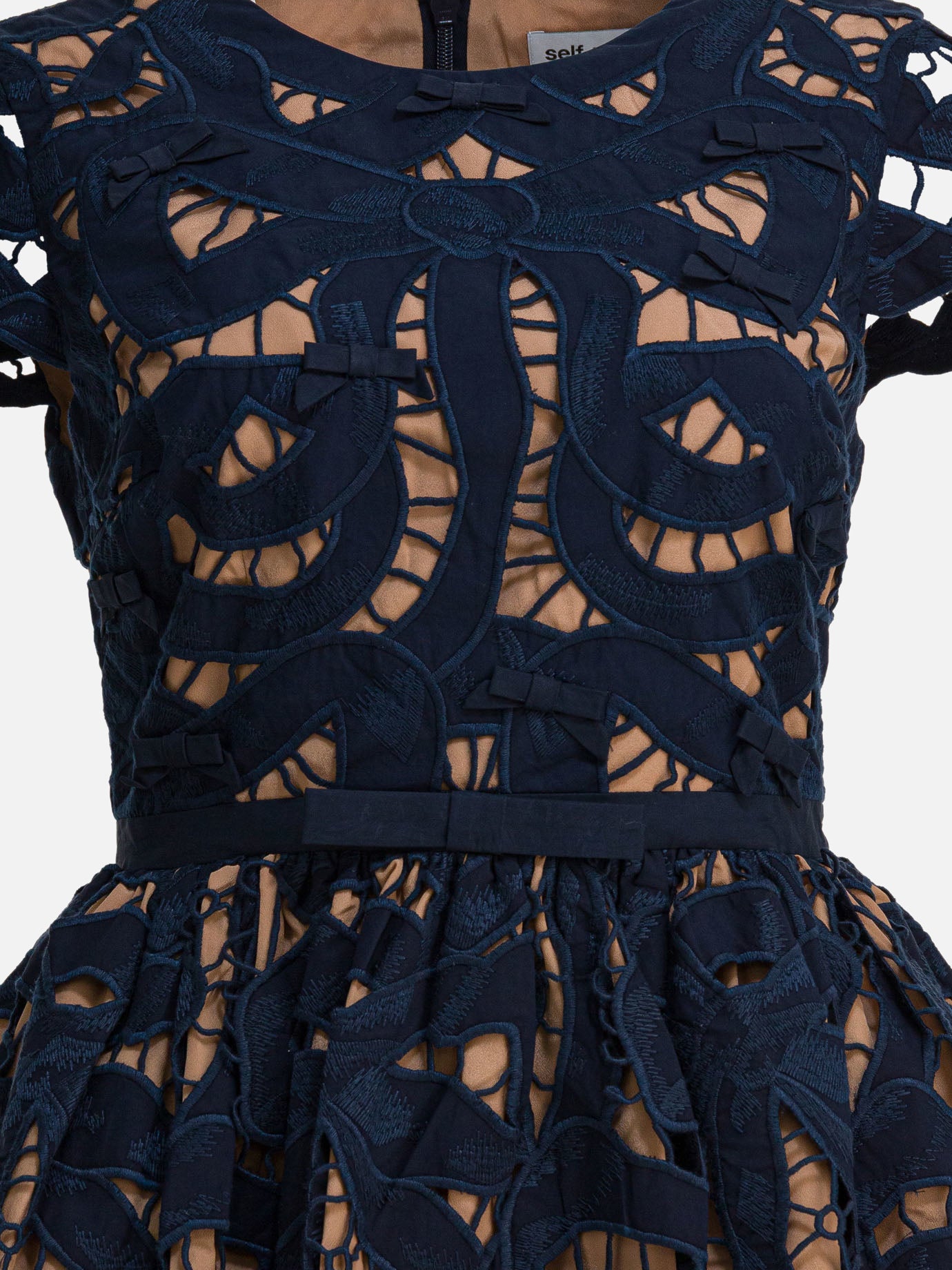 Mini dresses Solid colour  Blue - Self-portrait Women | PDP | VIETTI Online Store | thumbnail_3