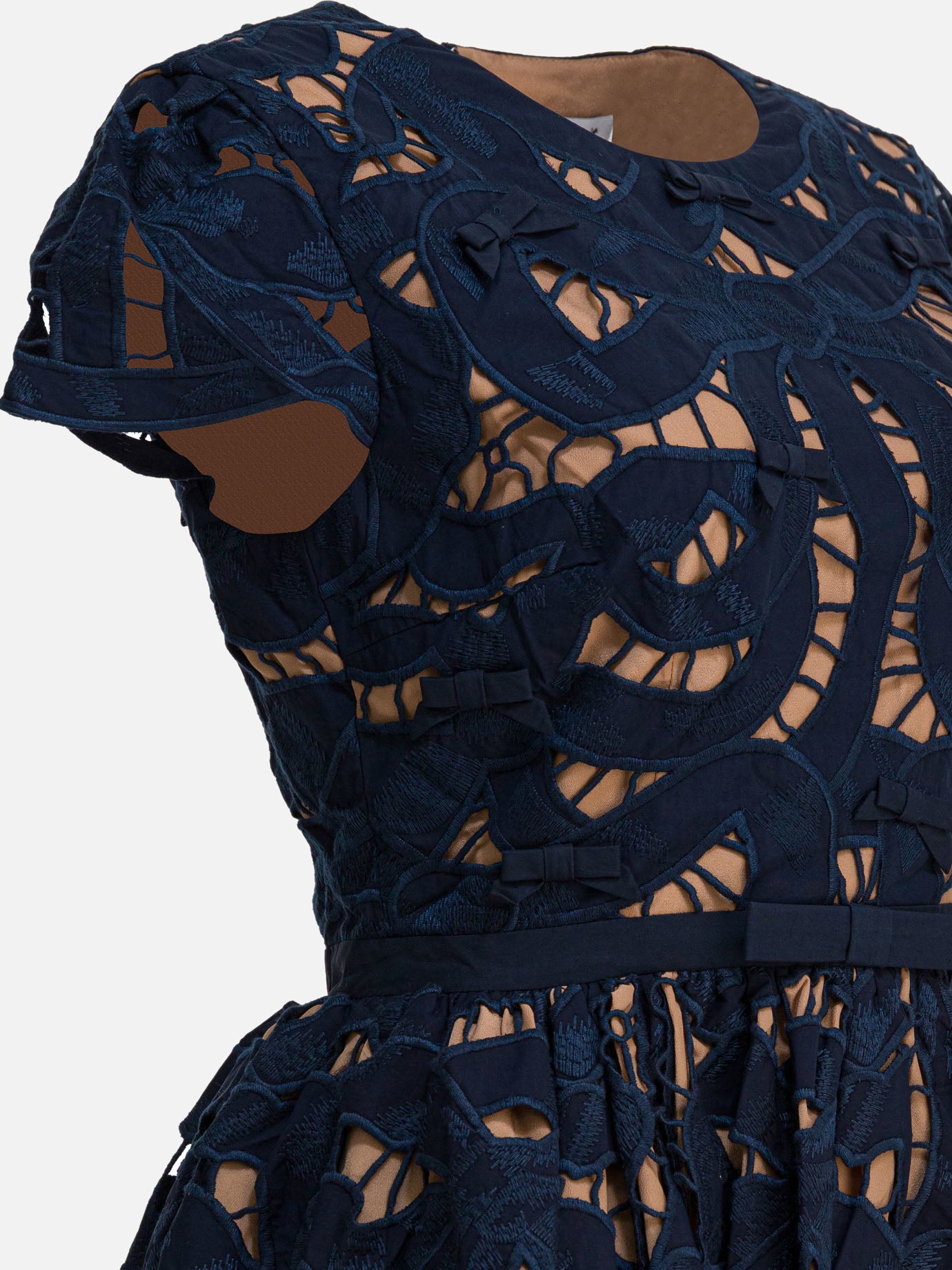 Mini dresses Solid colour  Blue - Self-portrait Women | PDP | VIETTI Online Store | thumbnail_4
