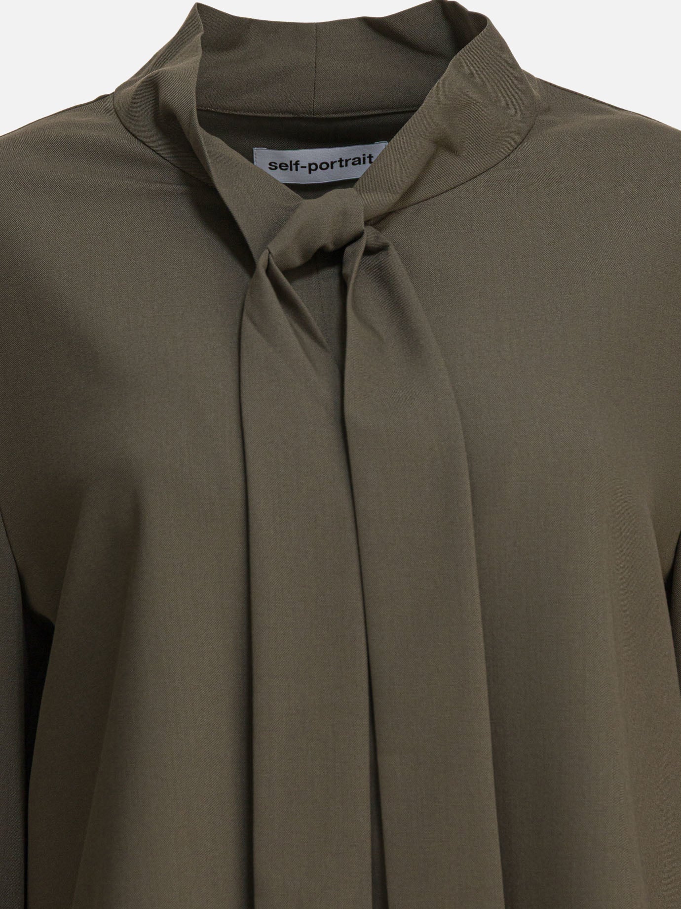 Blouses Solid colour  Green - Self-portrait Women | PDP | VIETTI Online Store | thumbnail_3