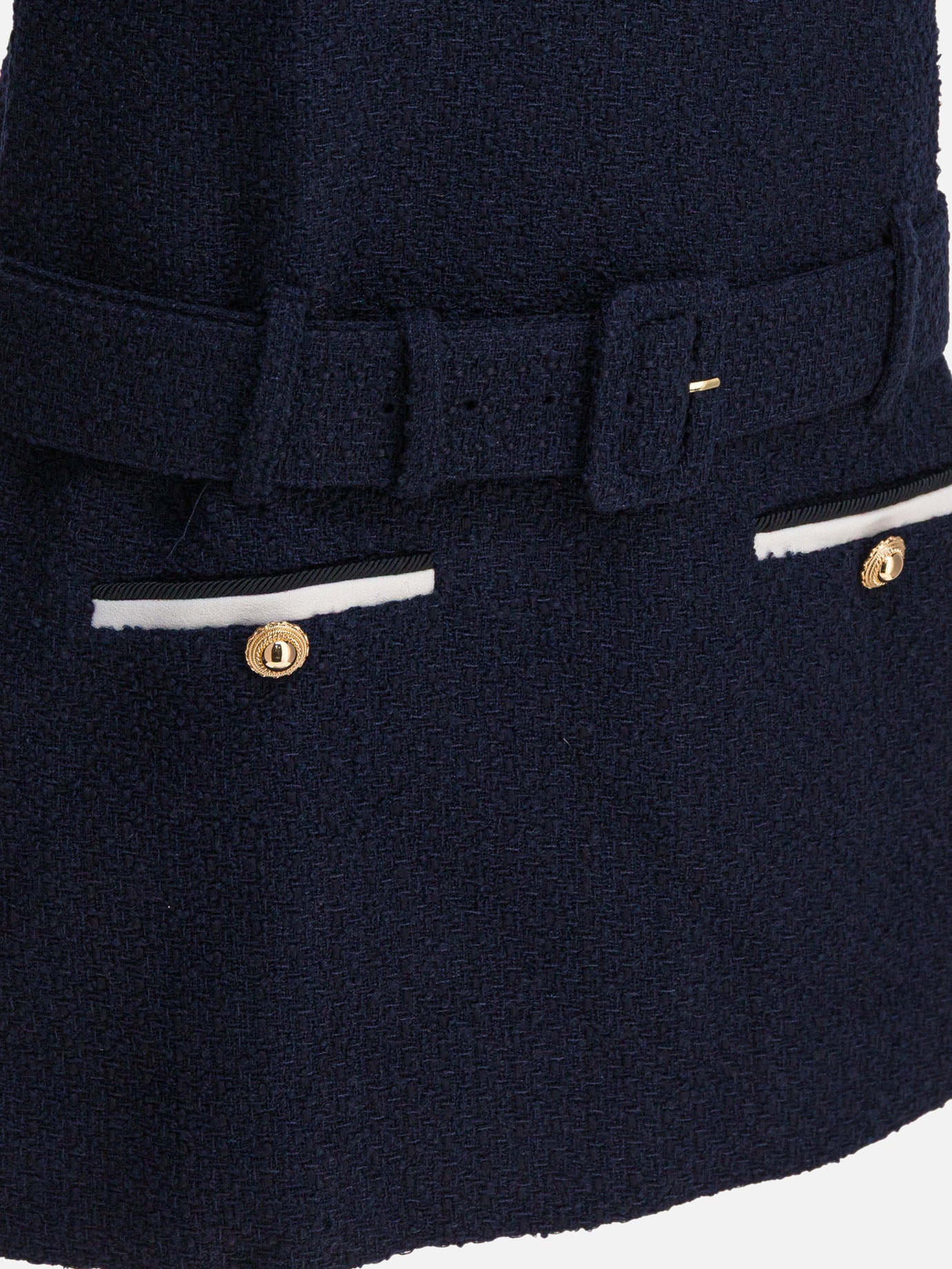 Mini dresses Solid colour  Blue - Self-portrait Women | PDP | VIETTI Online Store | thumbnail_4