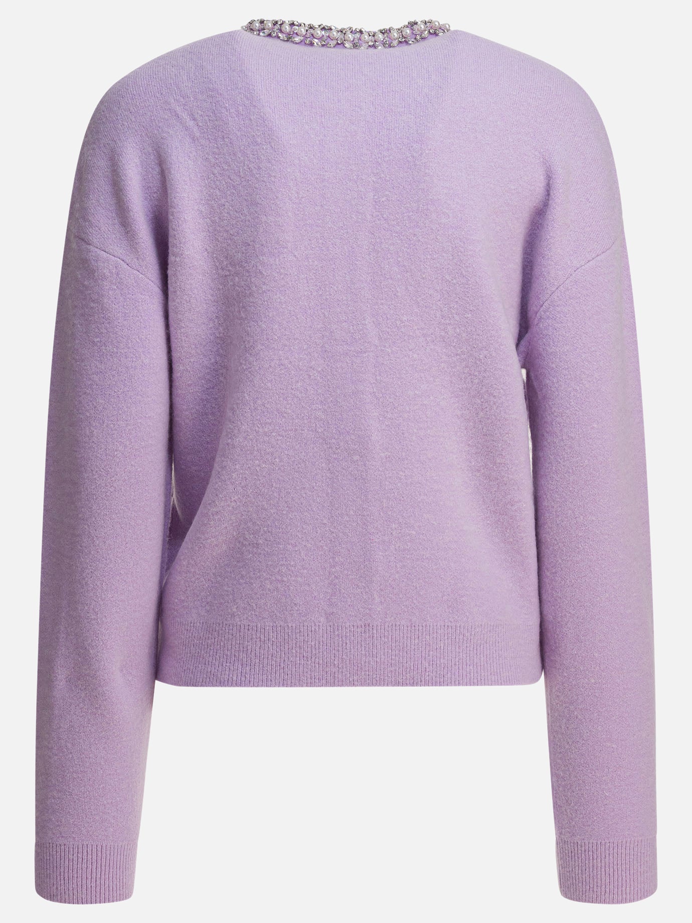 Cardigans Solid colour  Purple - Self-portrait Women | PDP | VIETTI Online Store | thumbnail_2