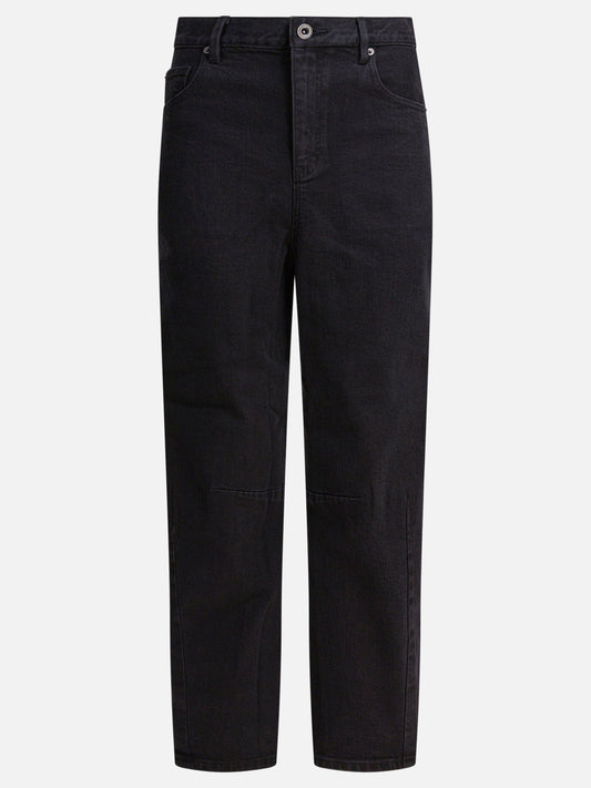 Wide-leg jeans Solid colour  Black - Self-portrait Women | PLP | VIETTI Online Store 
