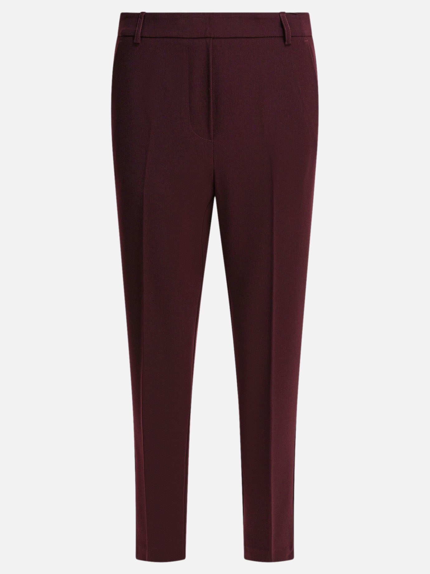 Leisure trousers Solid colour  Bordeaux - Semper Women | PDP | VIETTI Online Store | thumbnail