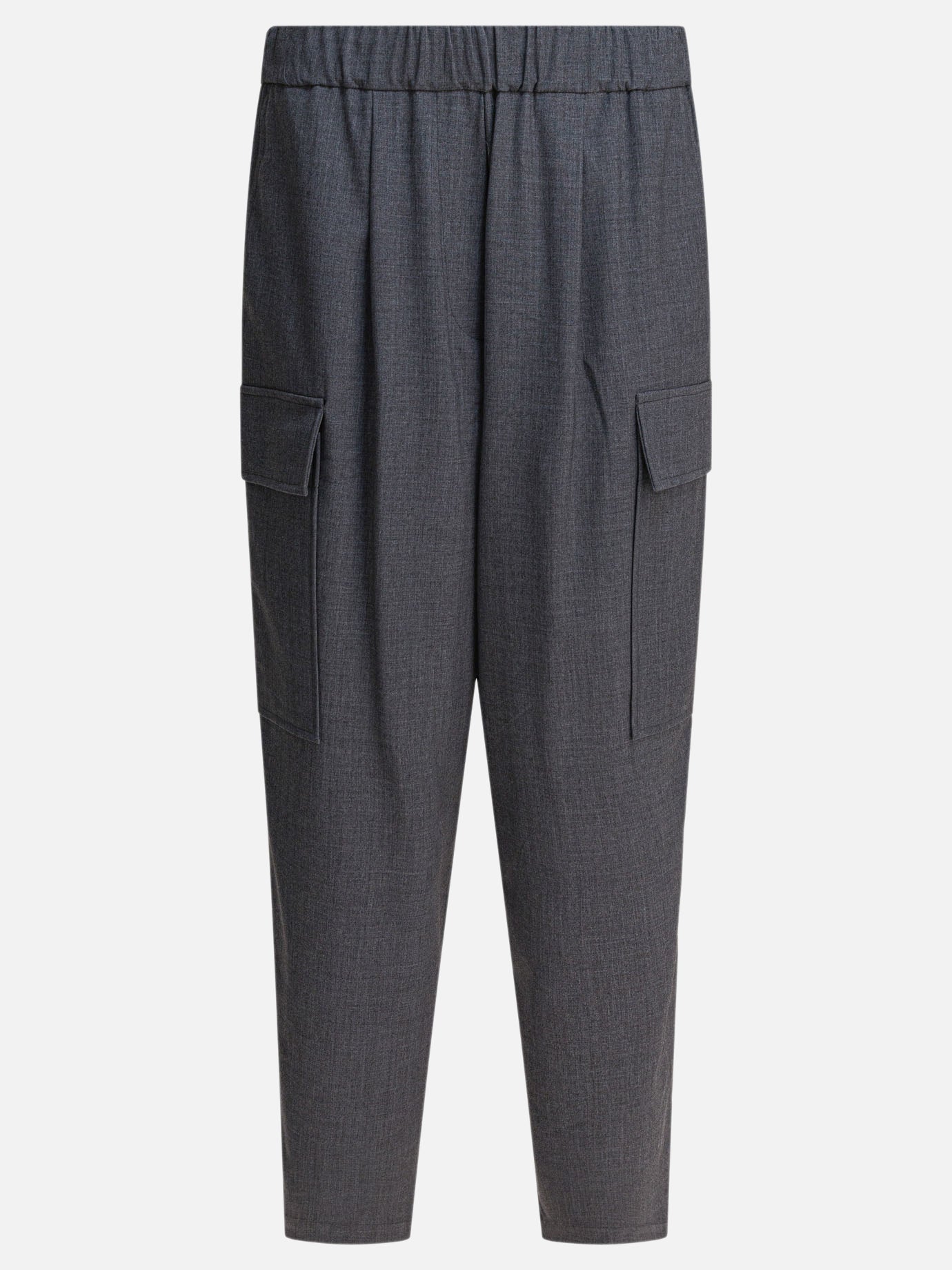 Cargo & parachute trousers Solid colour  Grey - Semper Women | PDP | VIETTI Online Store | thumbnail