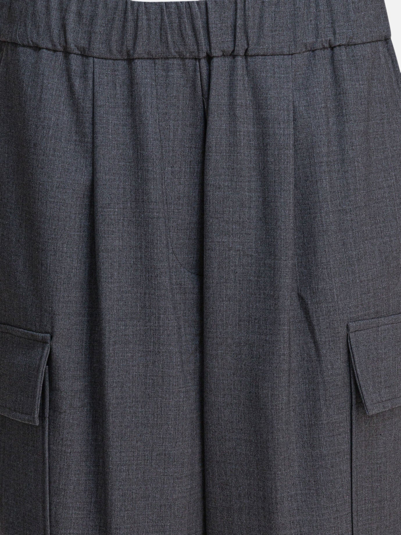 Cargo & parachute trousers Solid colour  Grey - Semper Women | PDP | VIETTI Online Store | thumbnail_3