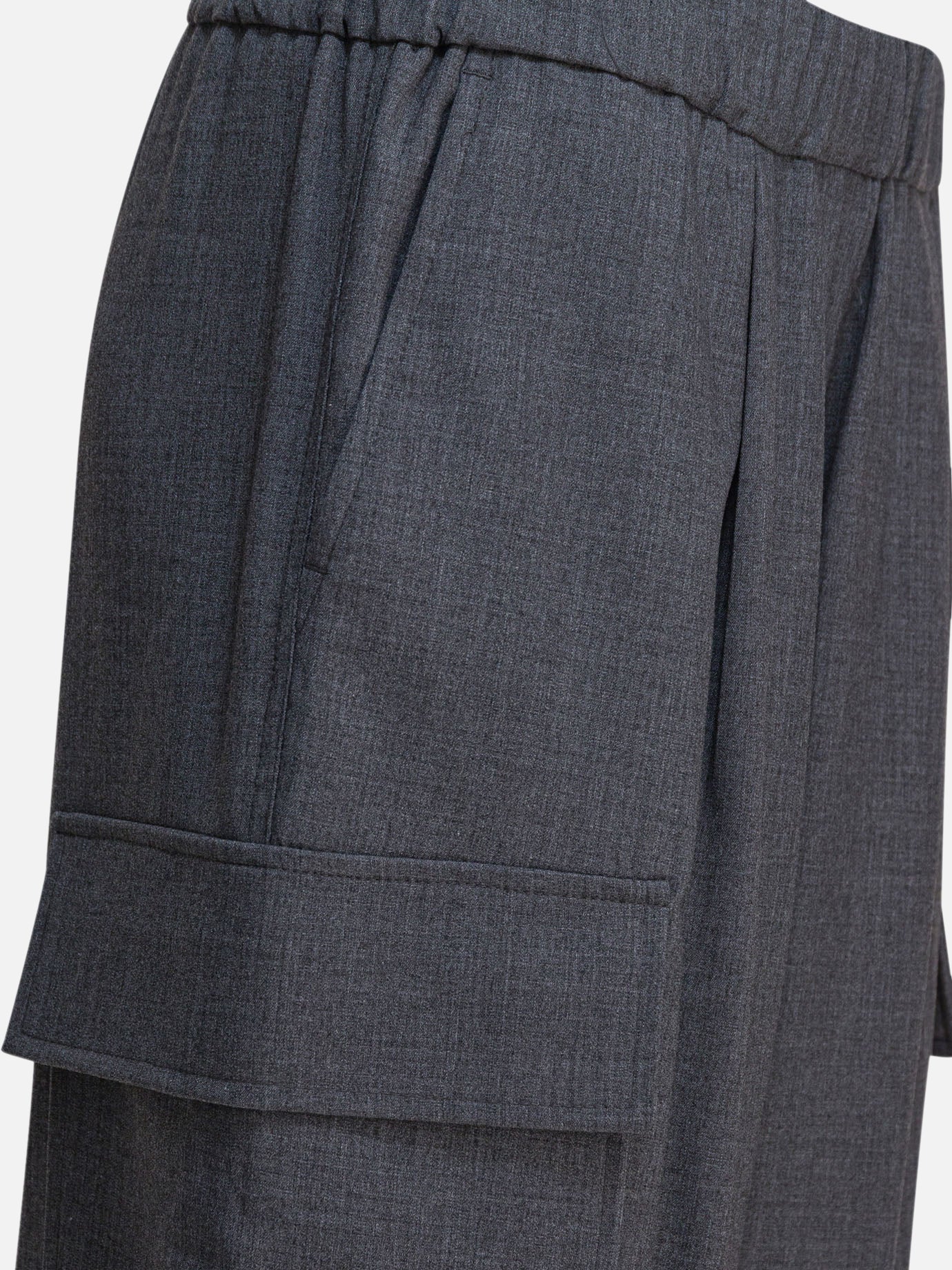 Cargo & parachute trousers Solid colour  Grey - Semper Women | PDP | VIETTI Online Store | Zoom-Modal_4
