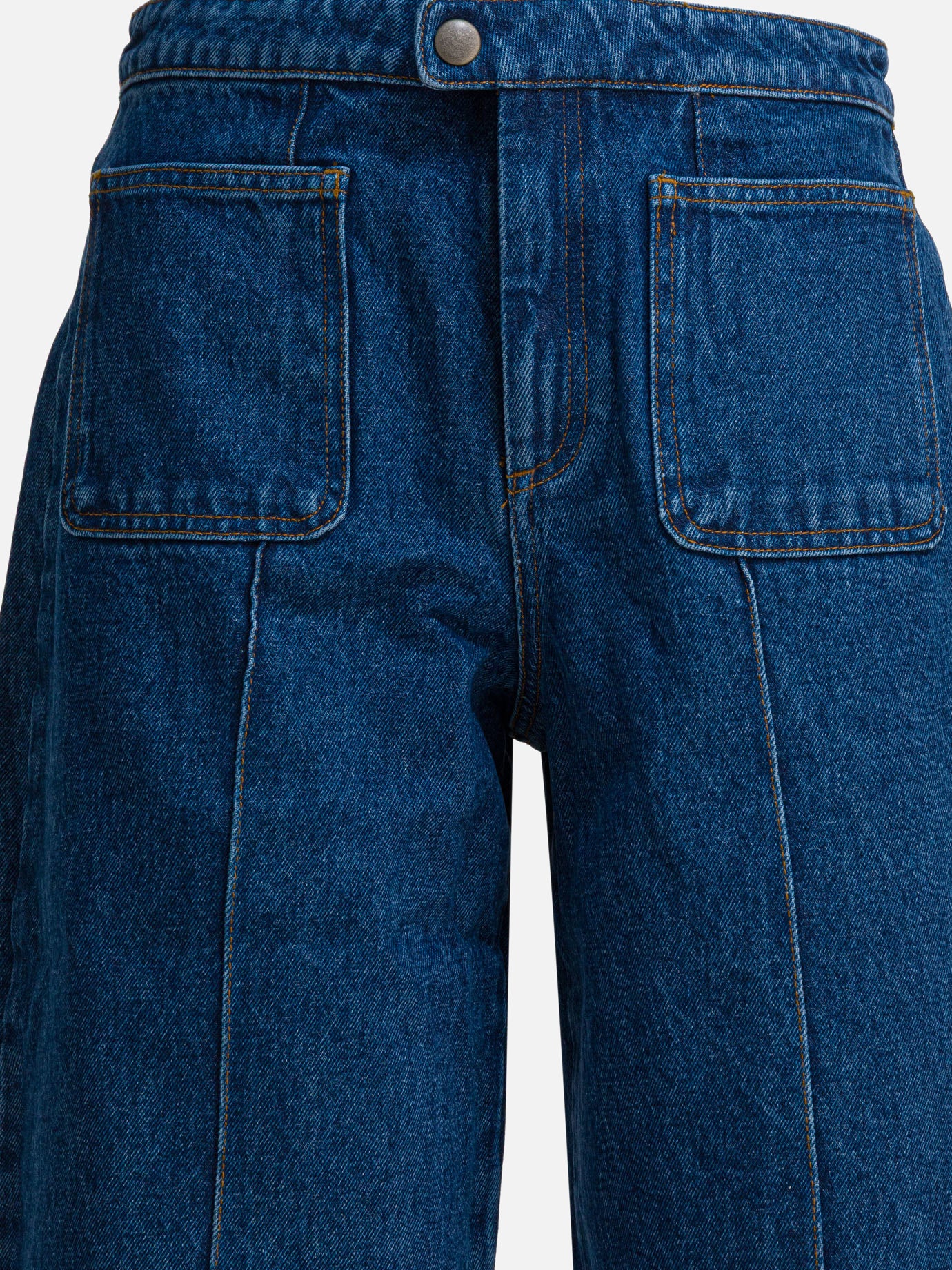 Wide-leg jeans Solid colour  Blue - Soeur Women | PDP | VIETTI Online Store | thumbnail_3