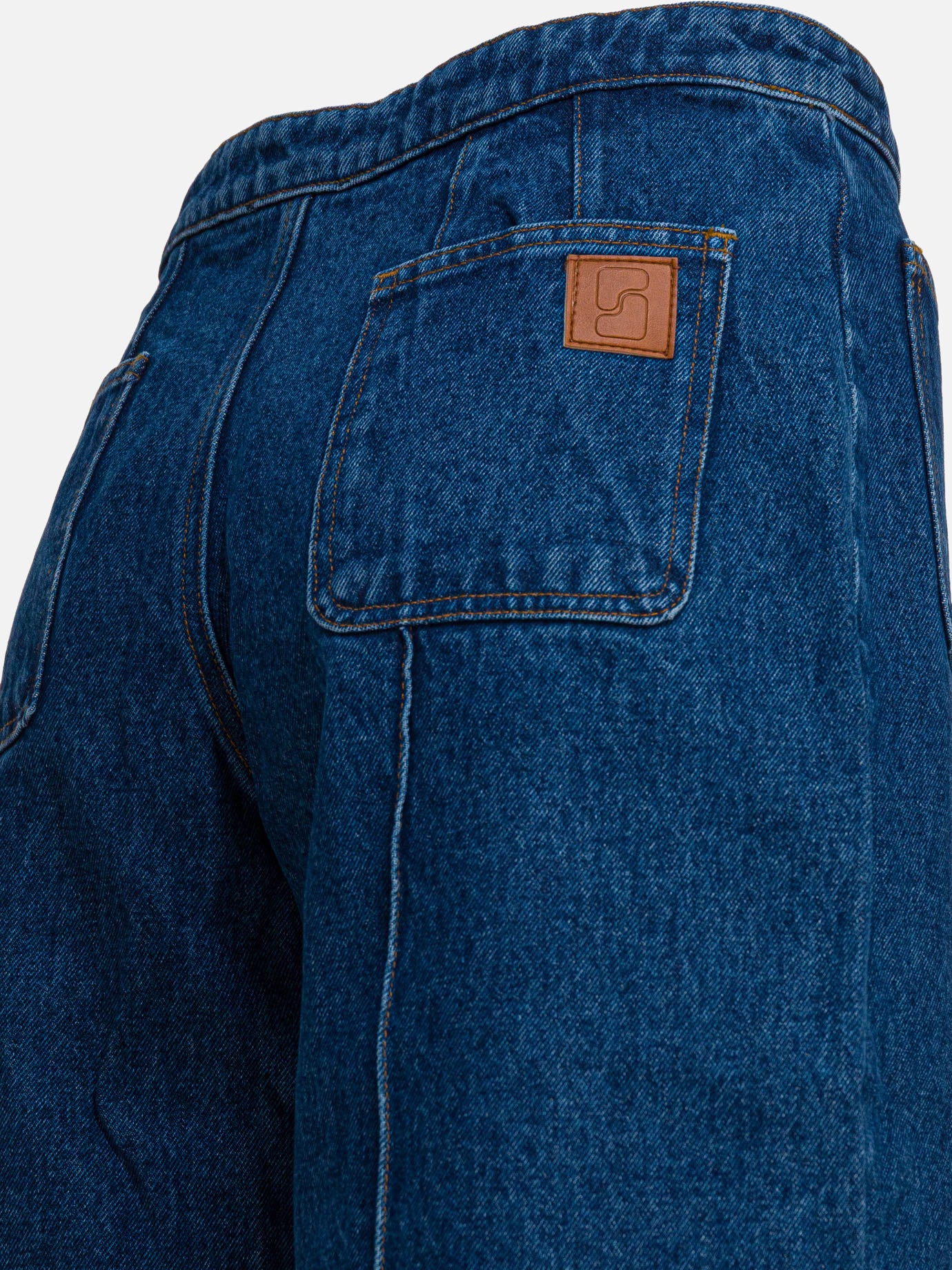 Wide-leg jeans Solid colour  Blue - Soeur Women | PDP | VIETTI Online Store | thumbnail_4