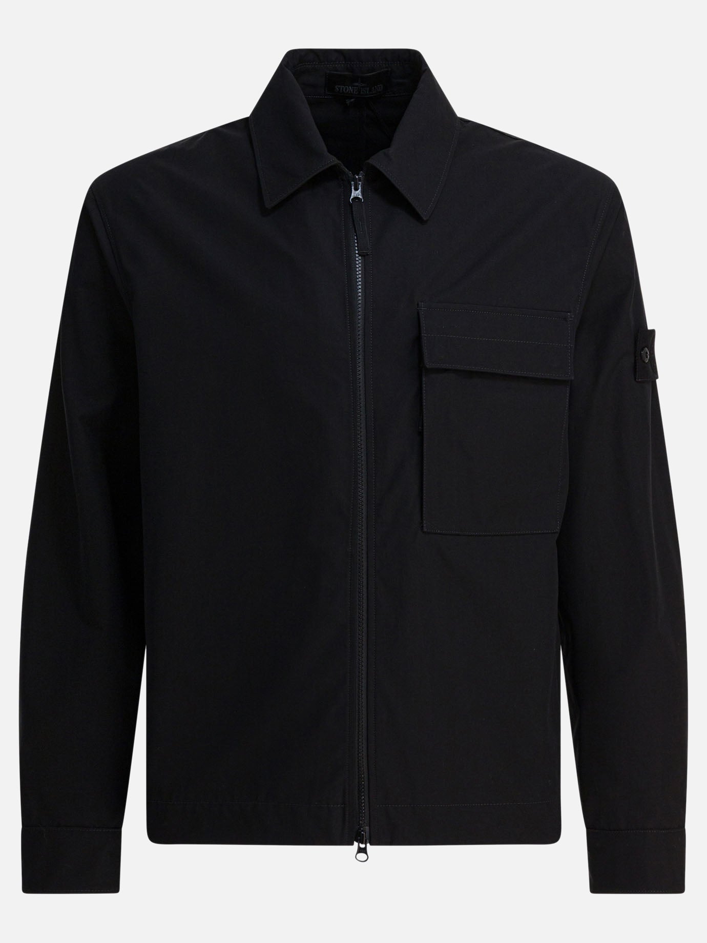 Quilted & Utility Jackets Logo  Black - Stone Island Men | PDP | VIETTI Online Store | Zoom-Modal
