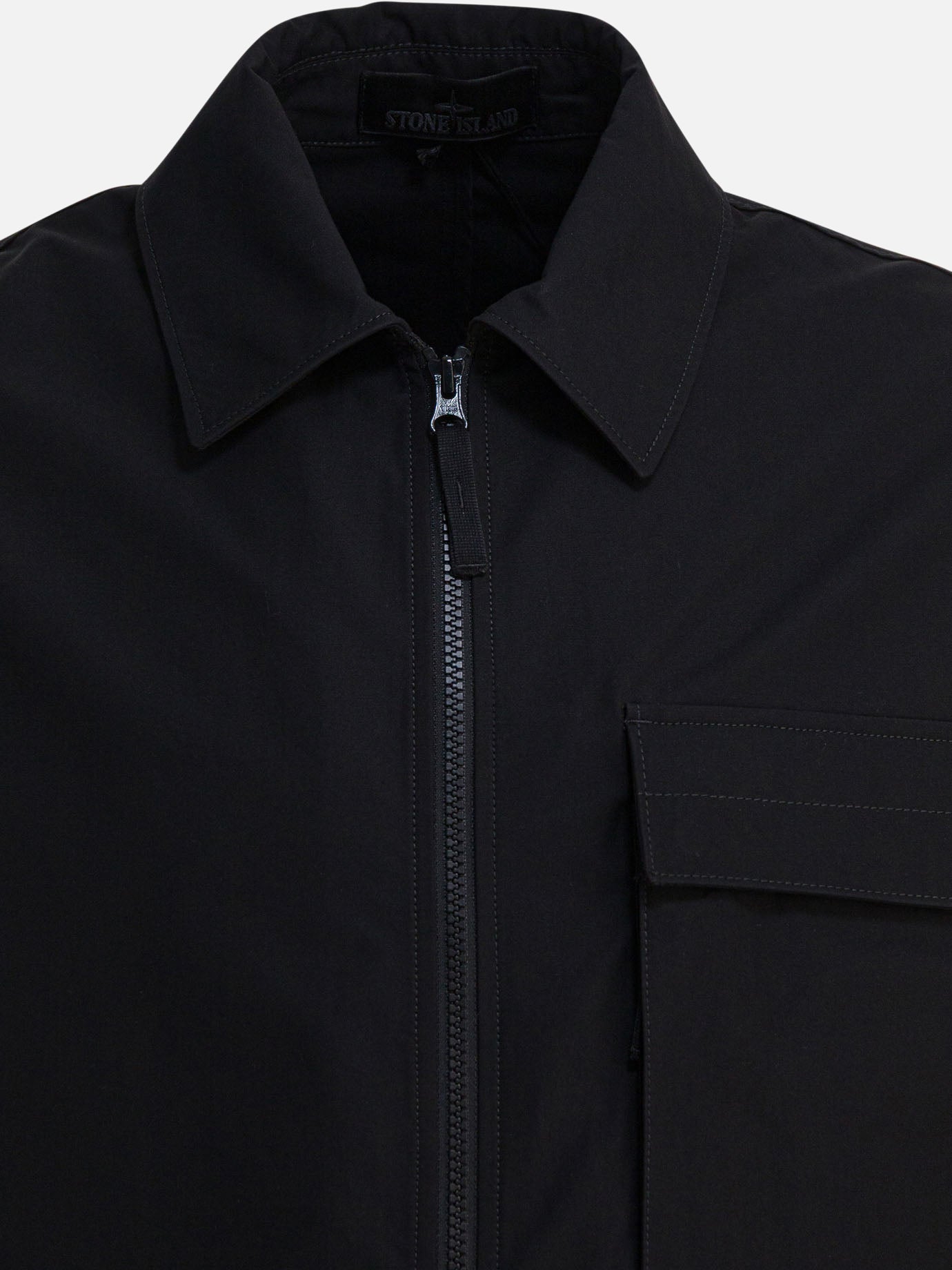 Quilted & Utility Jackets Logo  Black - Stone Island Men | PDP | VIETTI Online Store | thumbnail_3