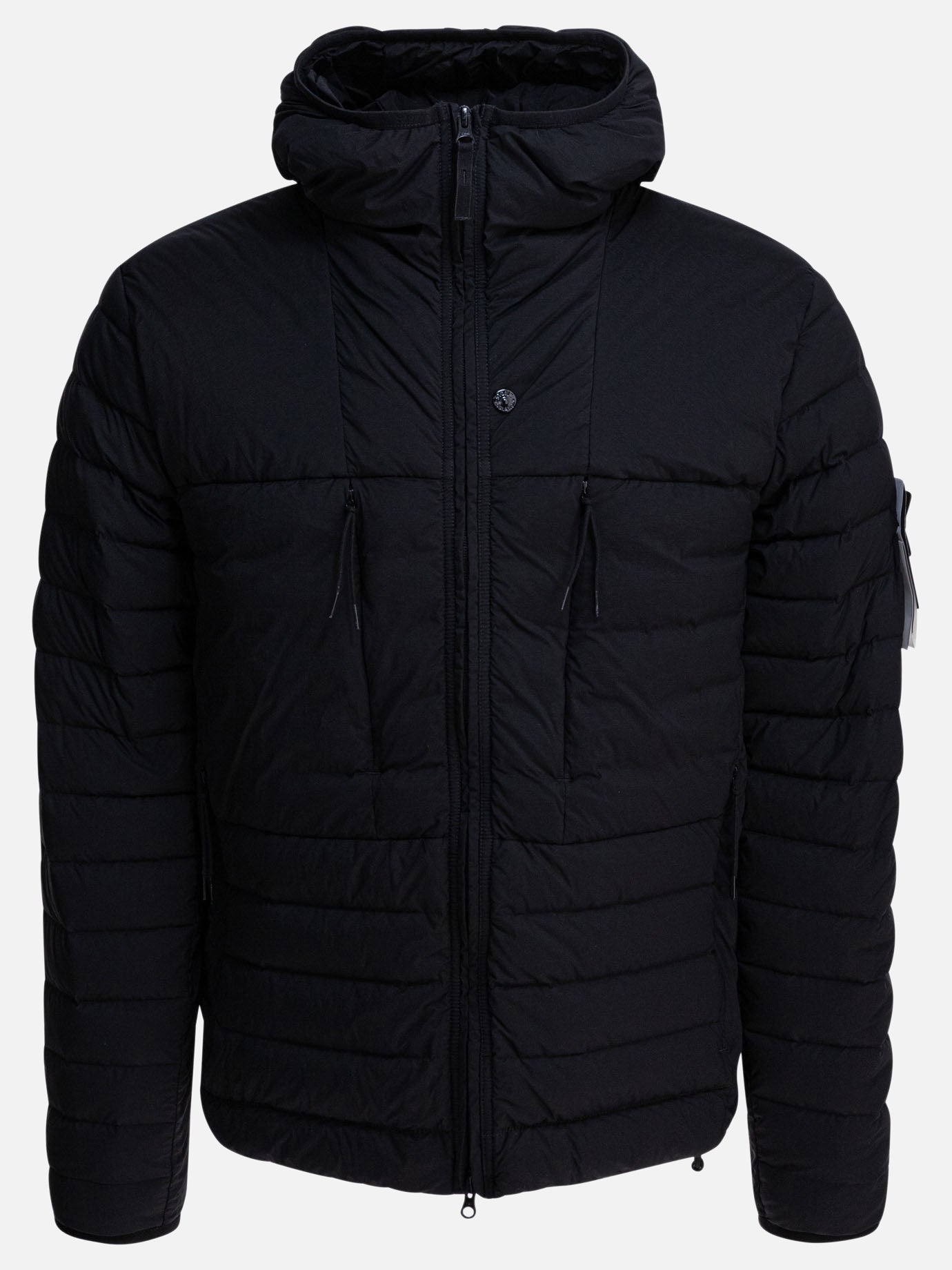 Down jackets Solid colour  Black - Stone Island Men | PDP | VIETTI Online Store | thumbnail