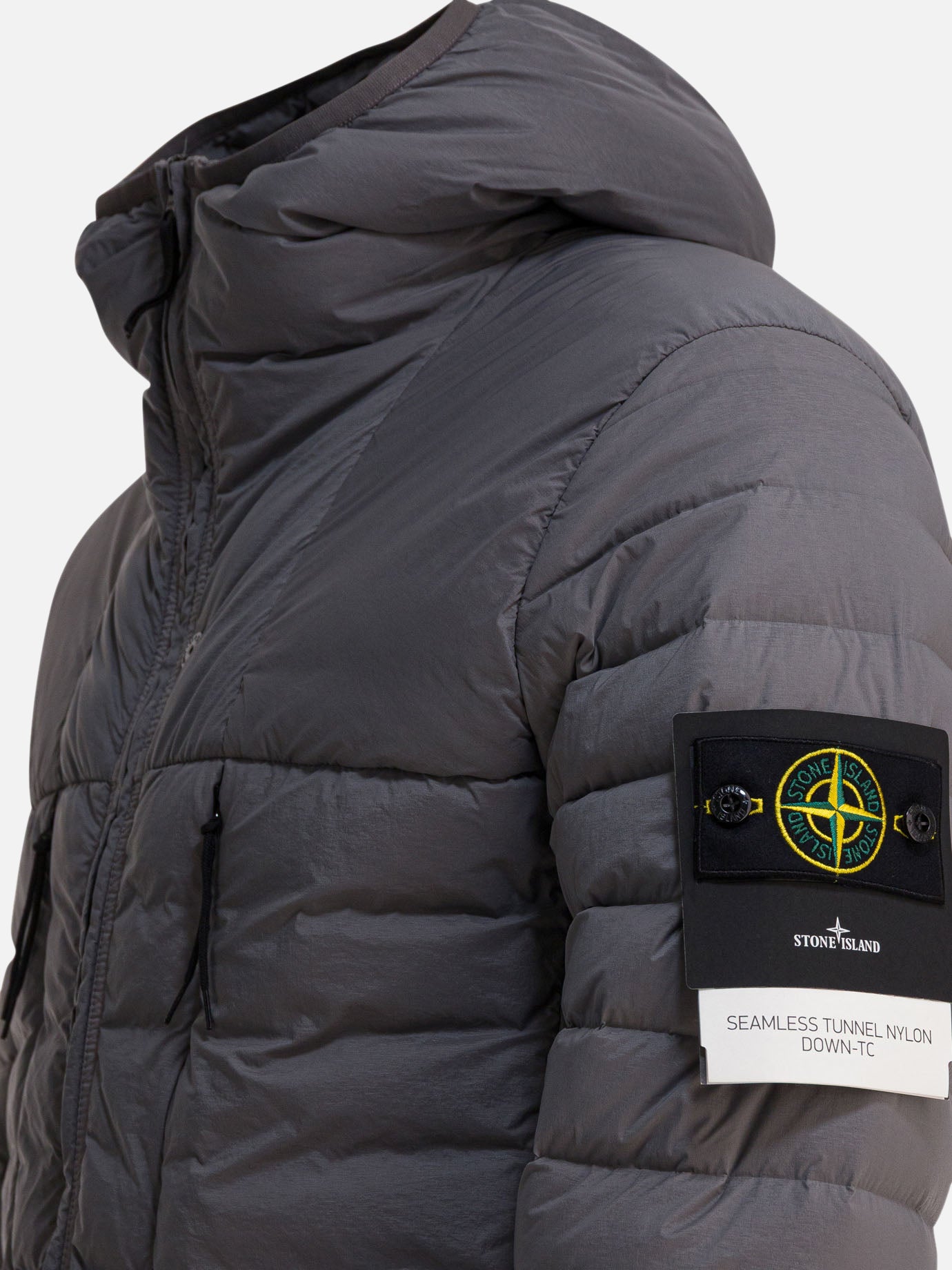Down jackets Solid colour  Grey - Stone Island Men | PDP | VIETTI Online Store | Zoom-Modal_4
