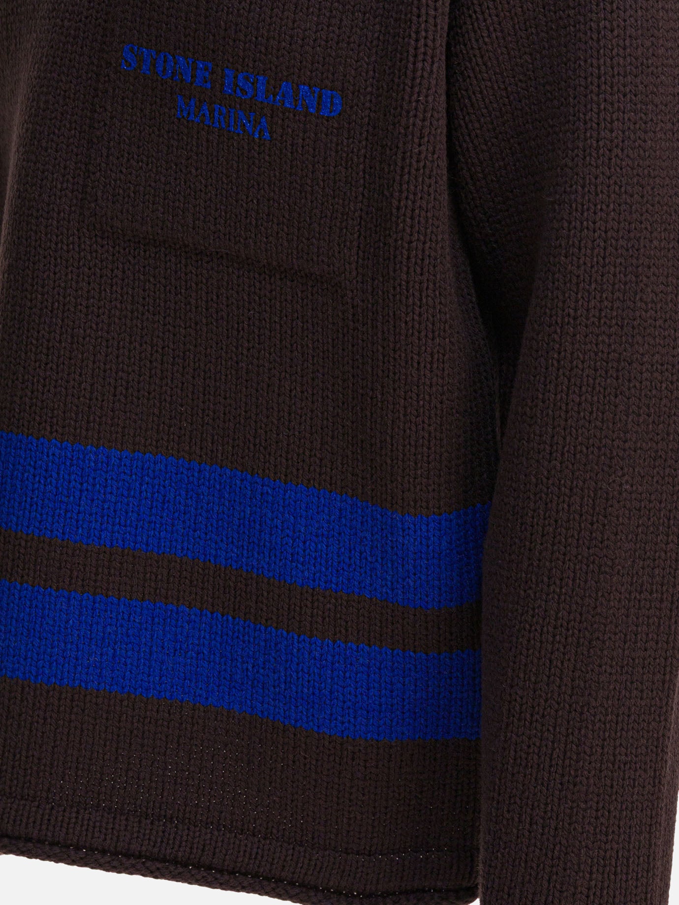 Crewneck sweaters Logo  Brown - Stone Island Men | PDP | VIETTI Online Store | thumbnail_3