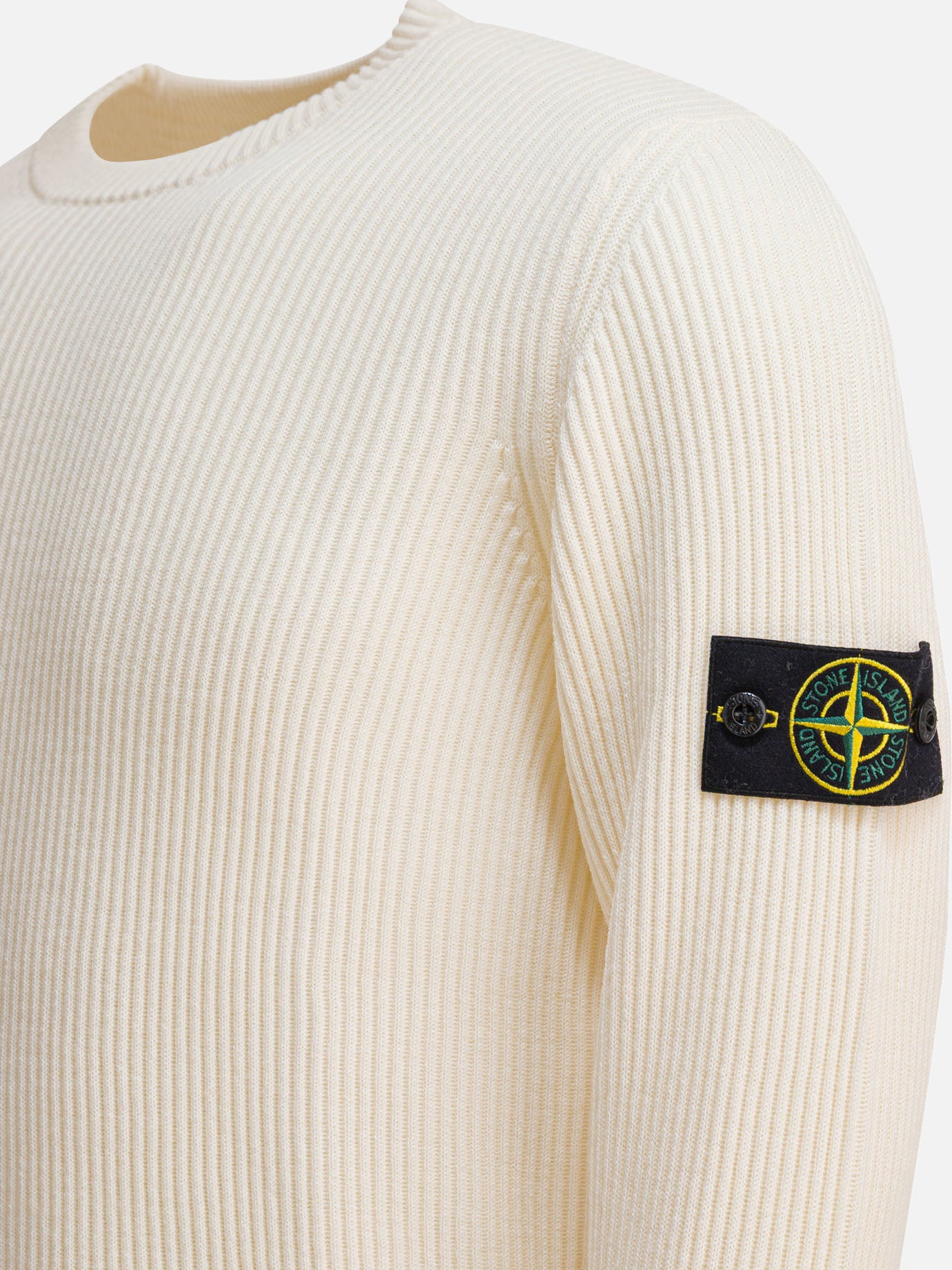 Crewneck sweaters Logo  White - Stone Island Men | PDP | VIETTI Online Store | thumbnail_4