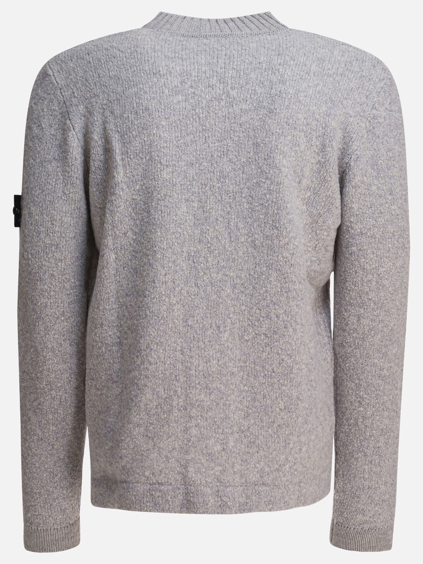 Crewneck sweaters Solid colour  Grey - Stone Island Men | PDP | VIETTI Online Store | thumbnail_2