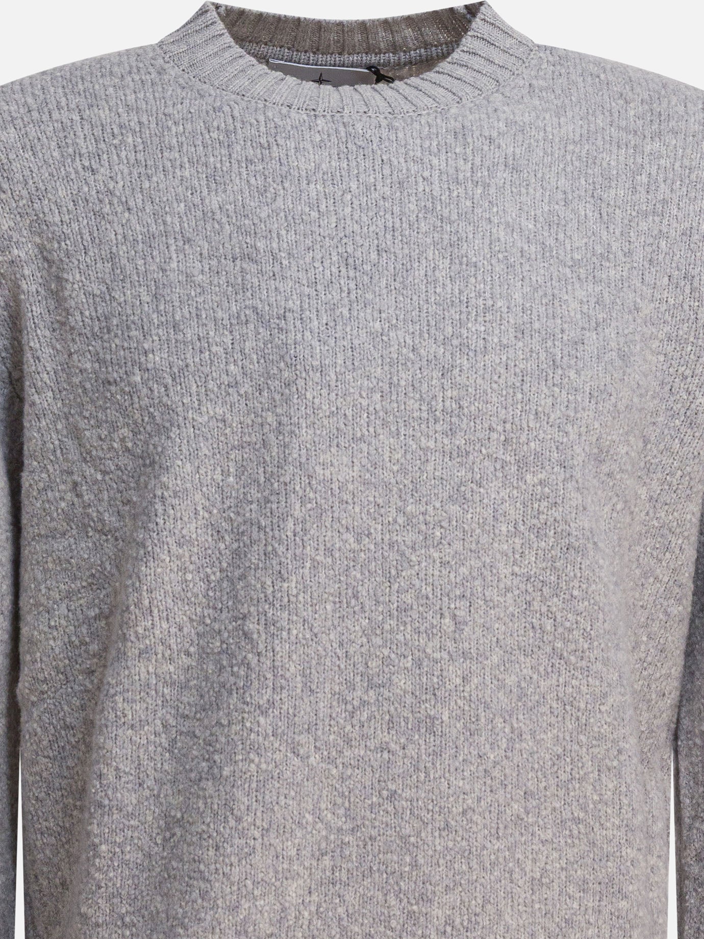 Crewneck sweaters Solid colour  Grey - Stone Island Men | PDP | VIETTI Online Store | thumbnail_3