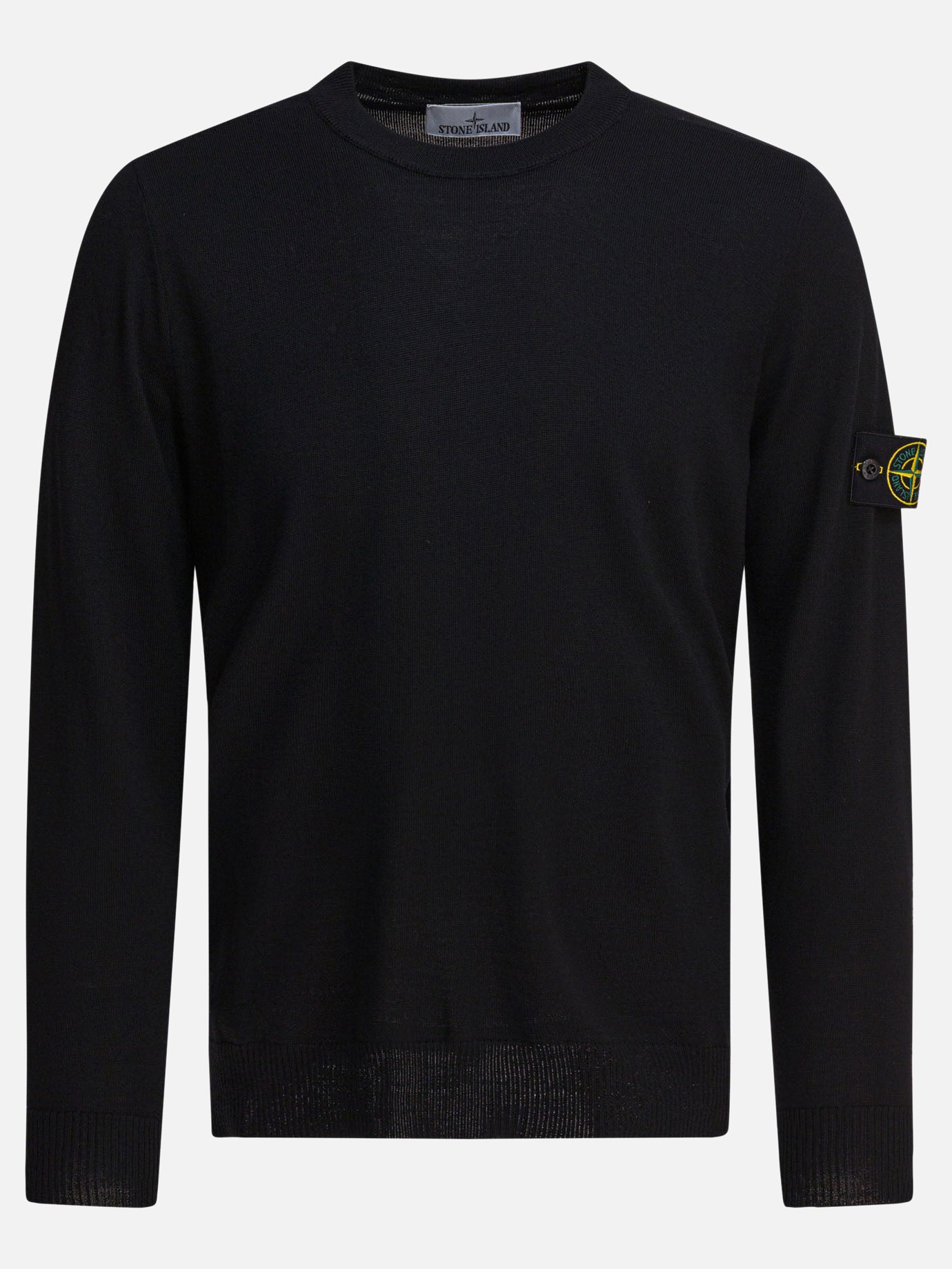 Stone Island RWS lightweight wool crewneck sweater Black