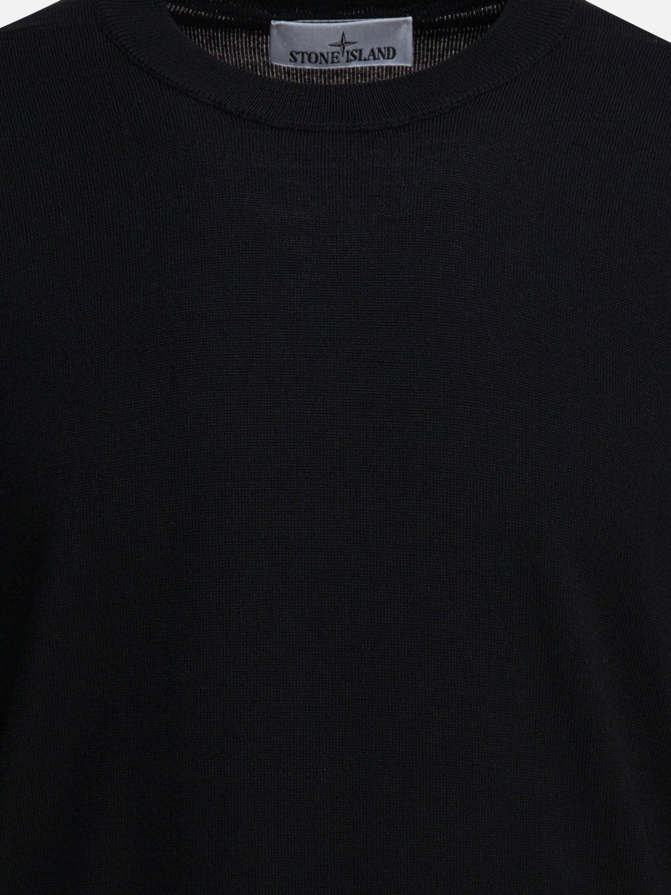 Stone Island RWS lightweight wool crewneck sweater Black