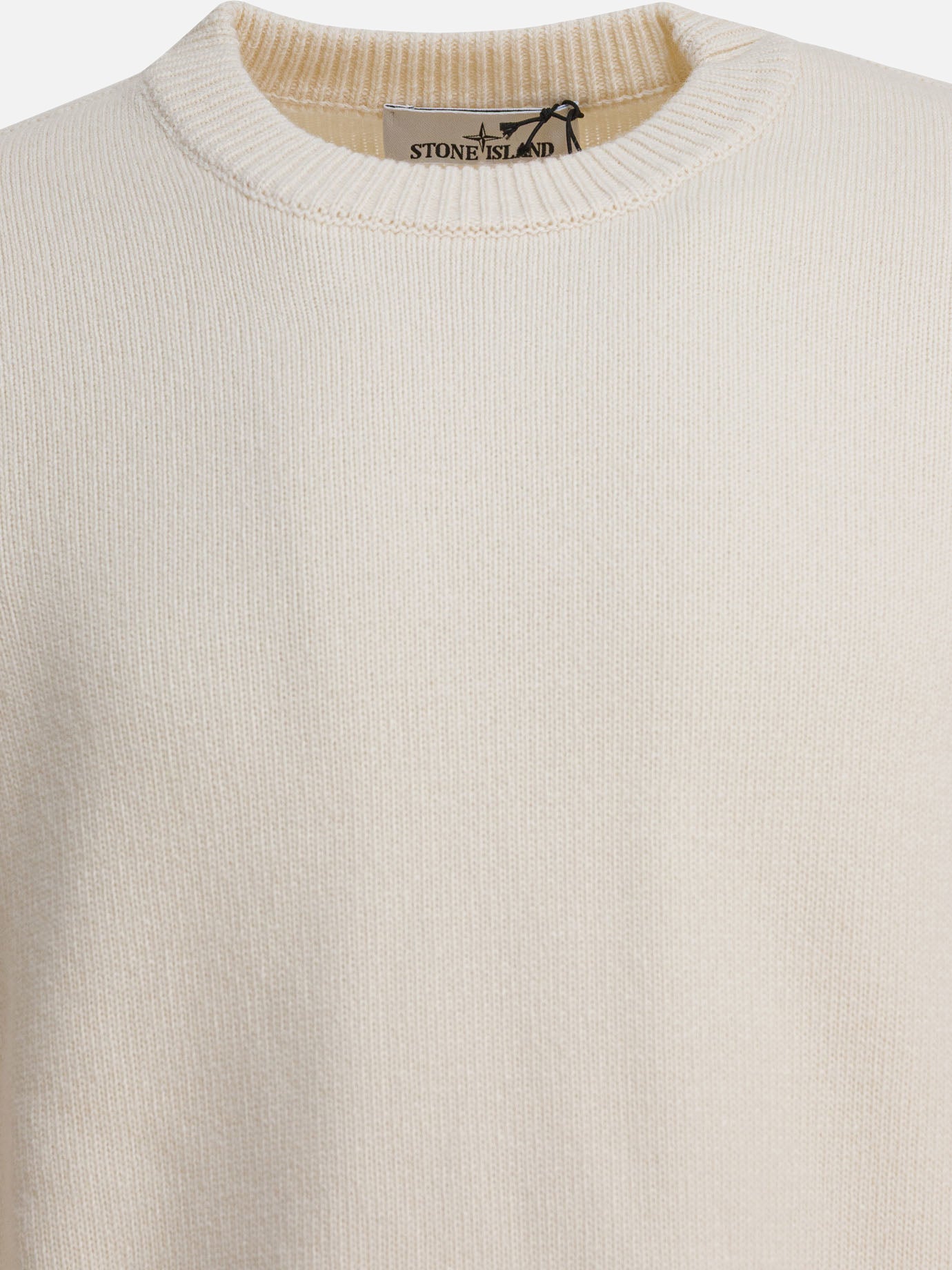 Stone Island Wool crewneck sweater 29432737_M White thumbnail_3
