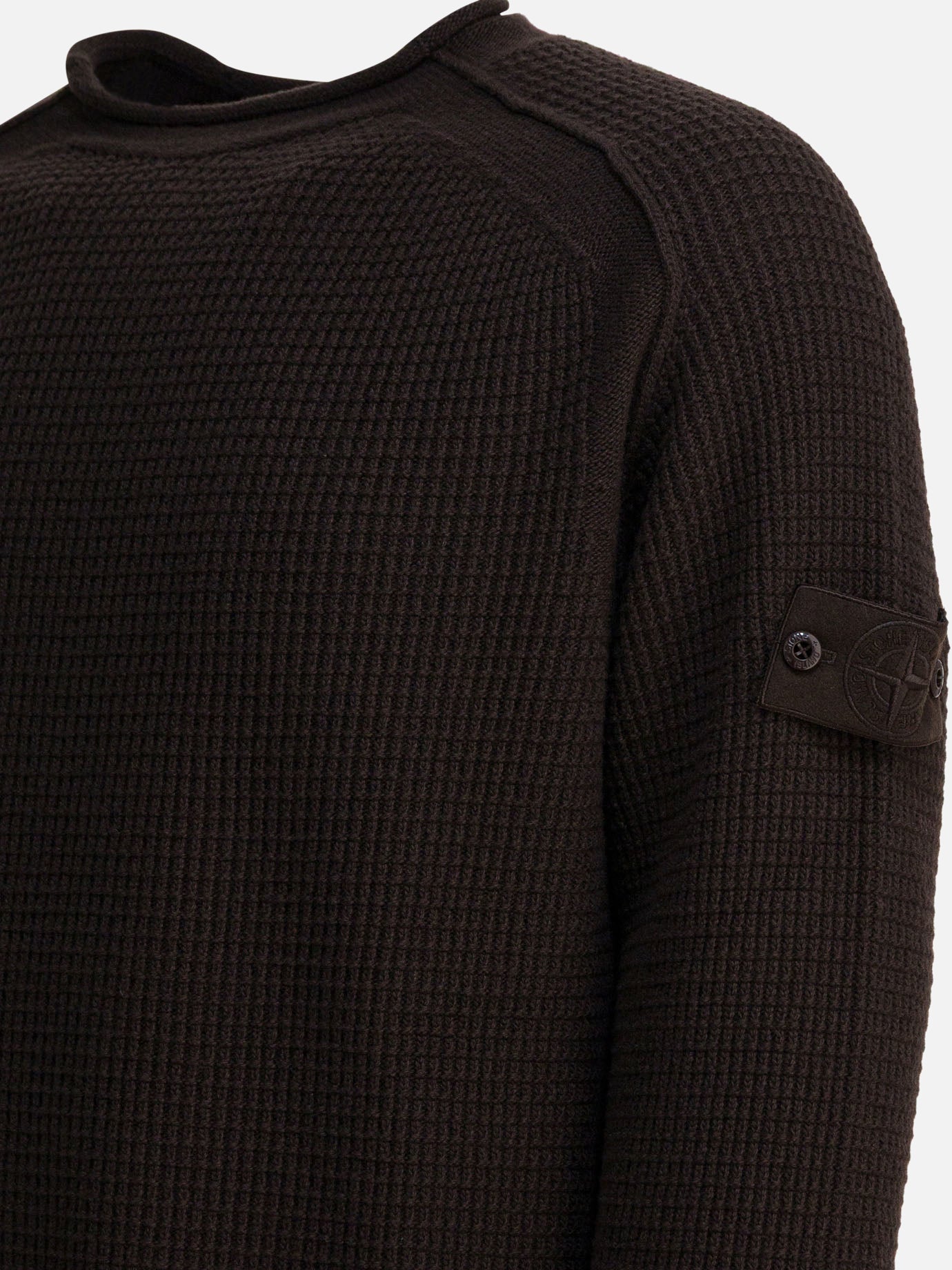 Crewneck sweaters Logo  Brown - Stone Island Men | PDP | VIETTI Online Store | thumbnail_4
