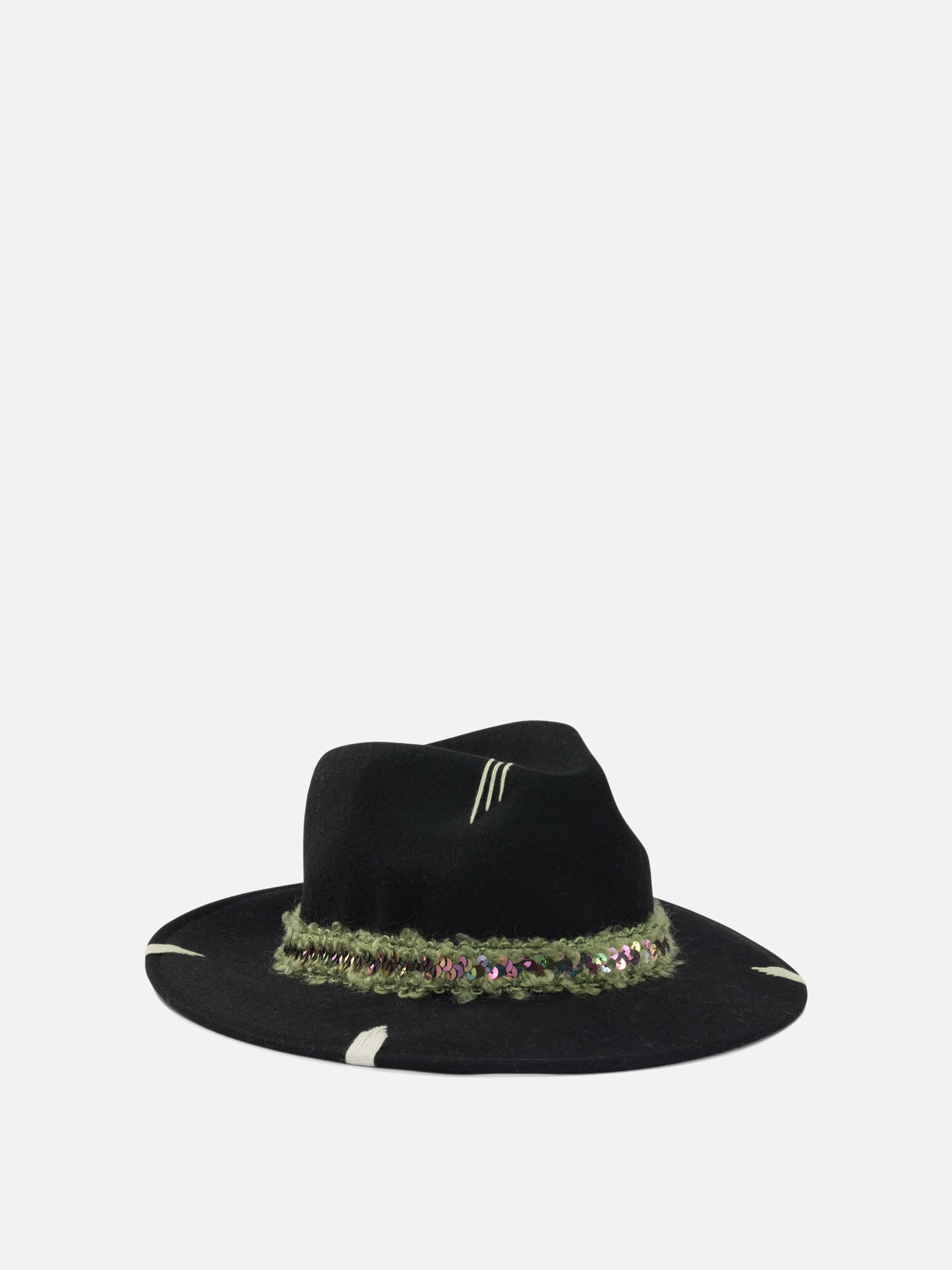 Classic hats 100% wool  Black - The Hat Gang Women | PDP | VIETTI Online Store | thumbnail_2