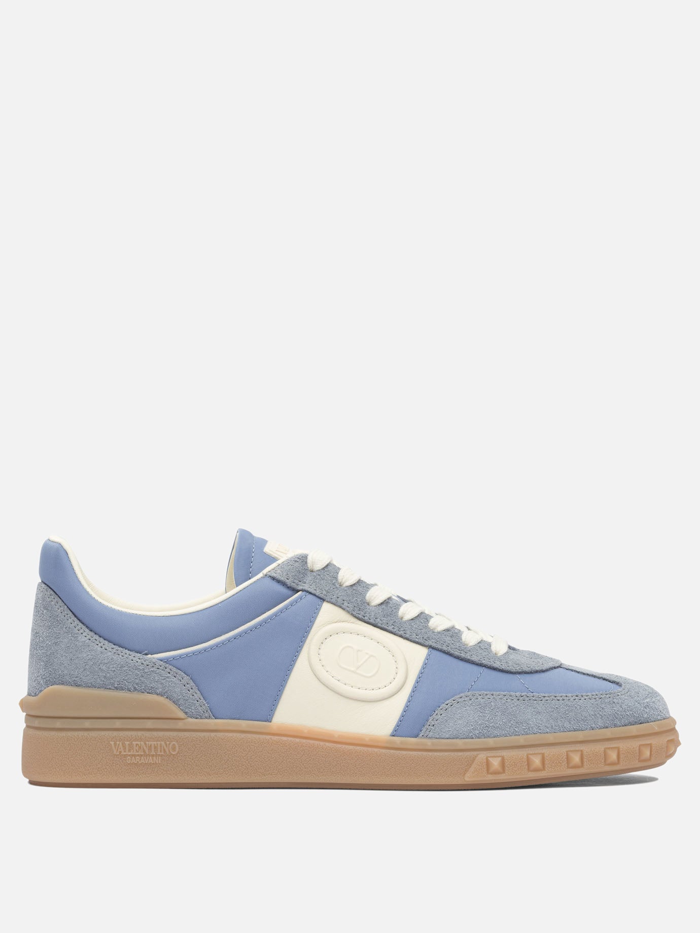 Low top sneakers 100% leather - 100% rubber  Light blue - Valentino Garavani Men | PDP | VIETTI Online Store | thumbnail