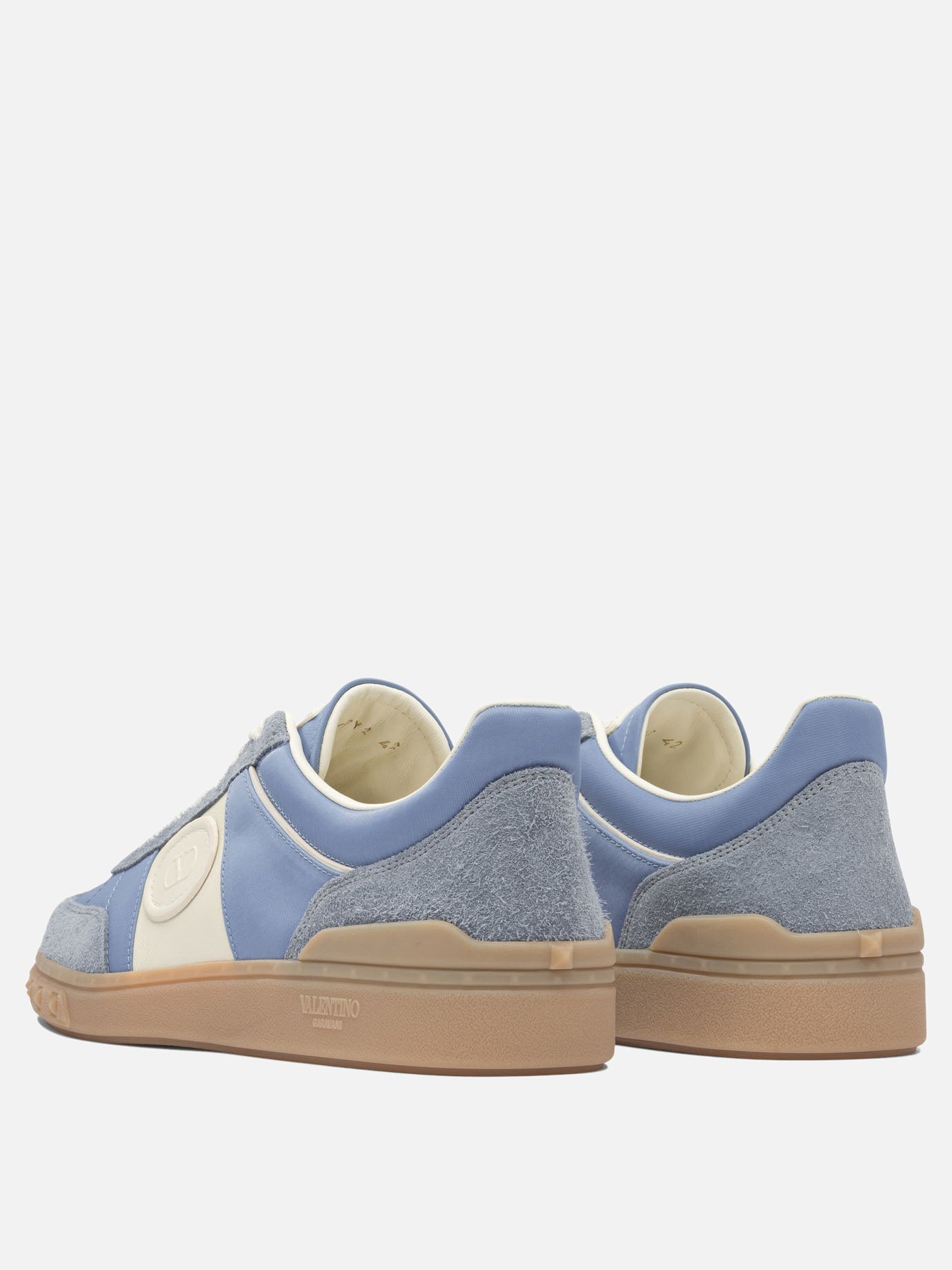 Low top sneakers 100% leather - 100% rubber  Light blue - Valentino Garavani Men | PDP | VIETTI Online Store | thumbnail_4