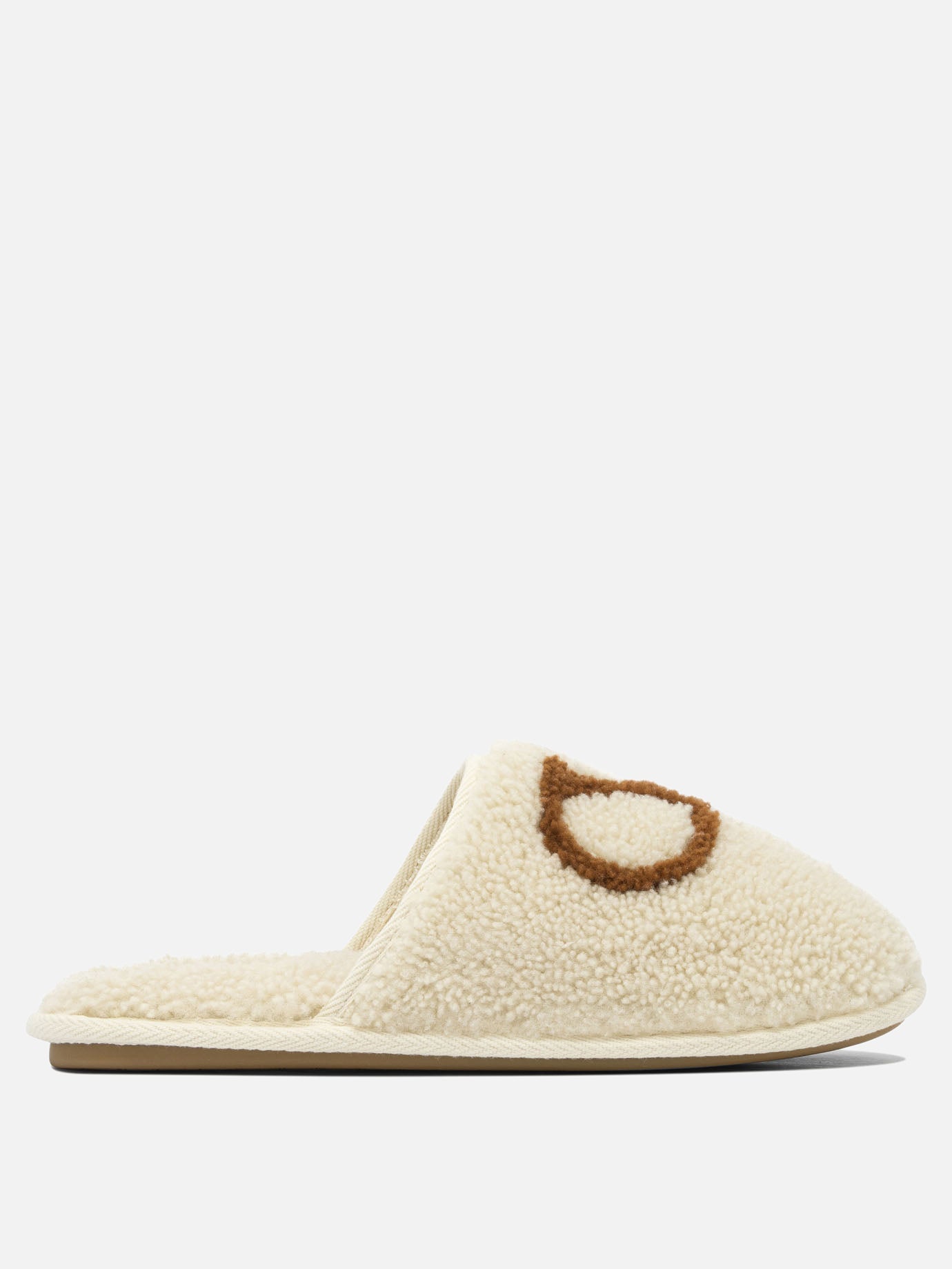 Slides 100% polyester - 100% rubber  Beige - Valentino Garavani Men | PDP | VIETTI Online Store | Zoom-Modal
