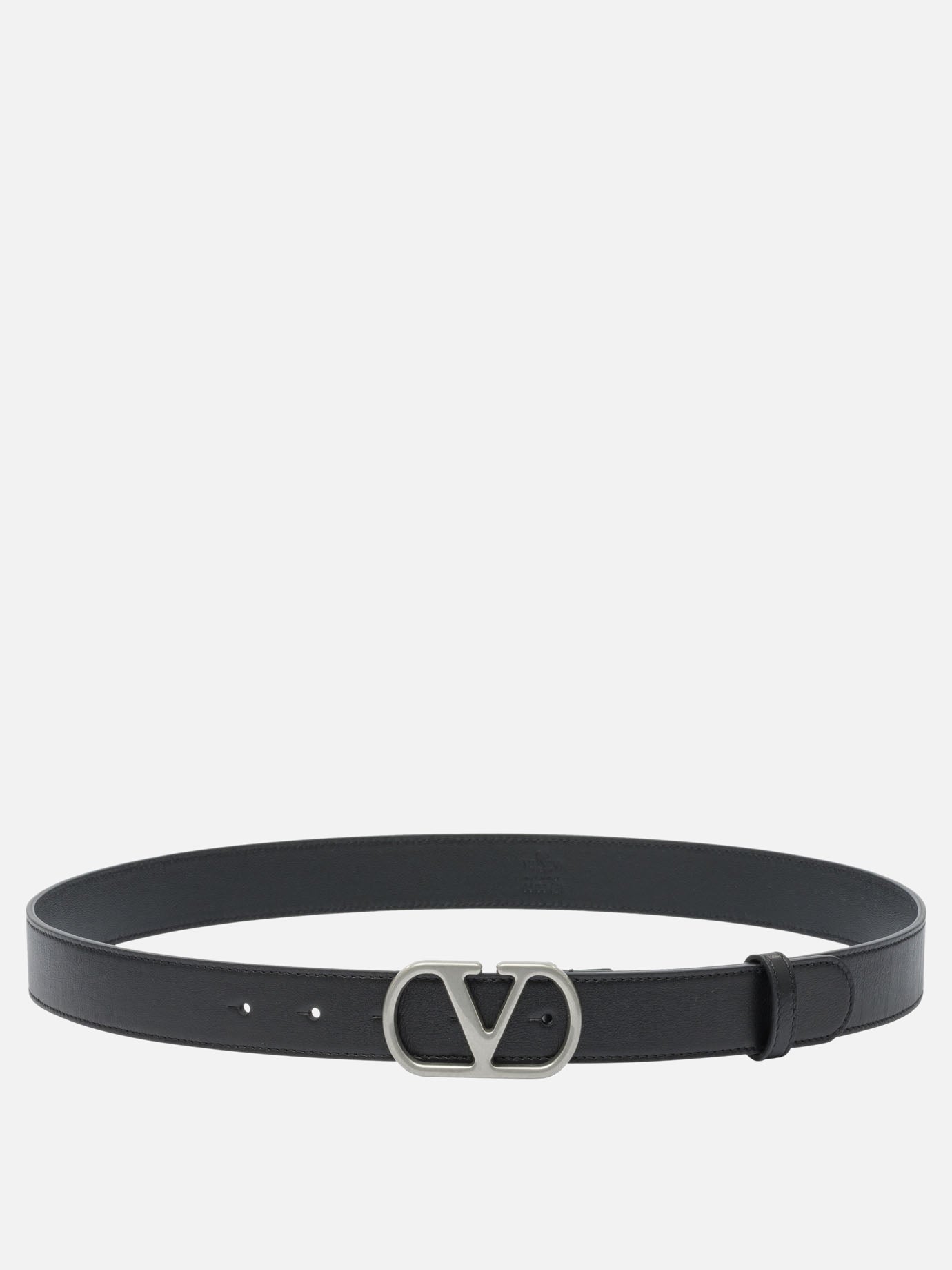 Leather belts 100% leather  Black - Valentino Garavani Men | PDP | VIETTI Online Store | Zoom-Modal
