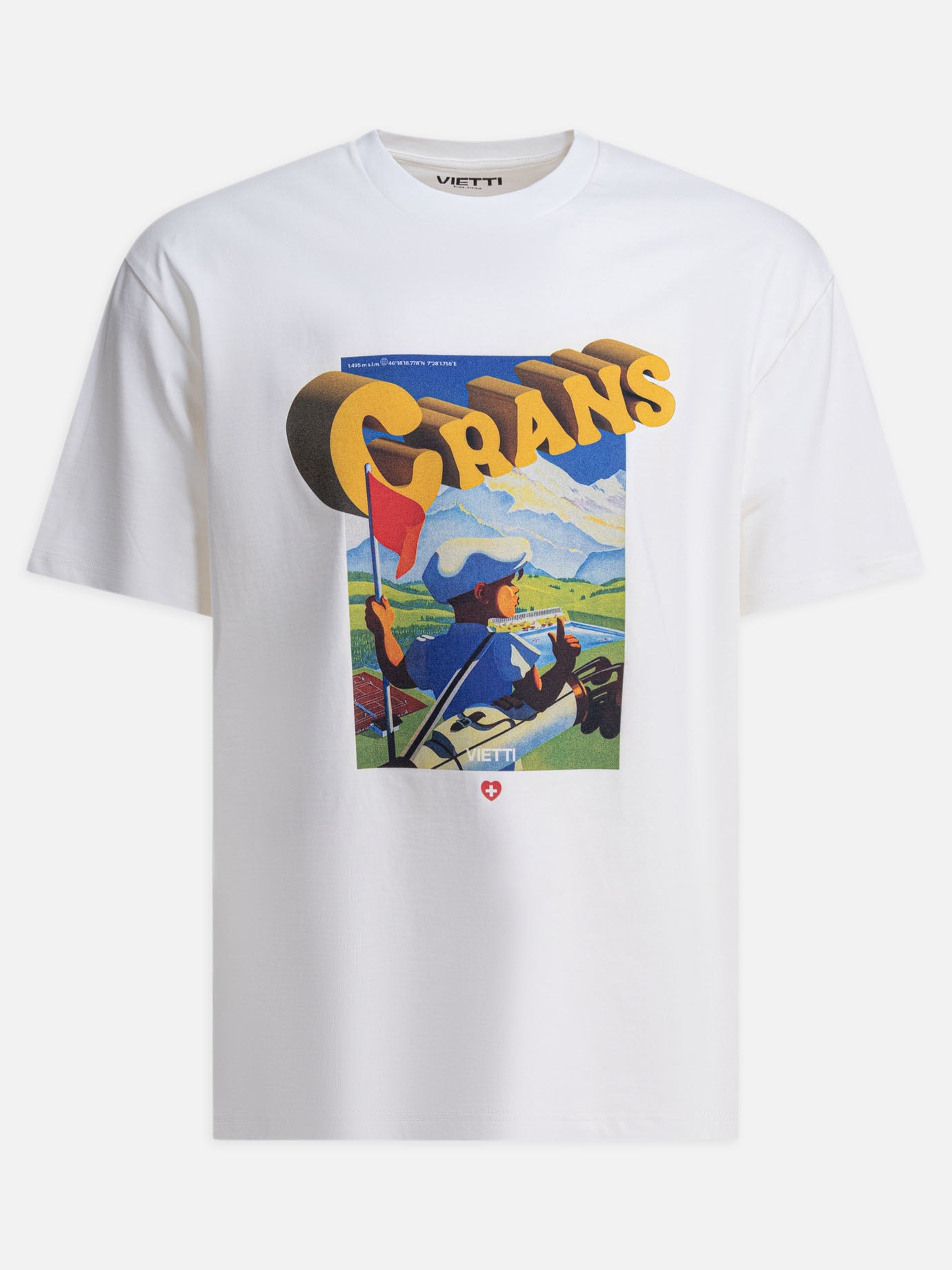 Crewneck t-shirts Print  White - VIETTI Merchandise Men | PDP | VIETTI Online Store | thumbnail